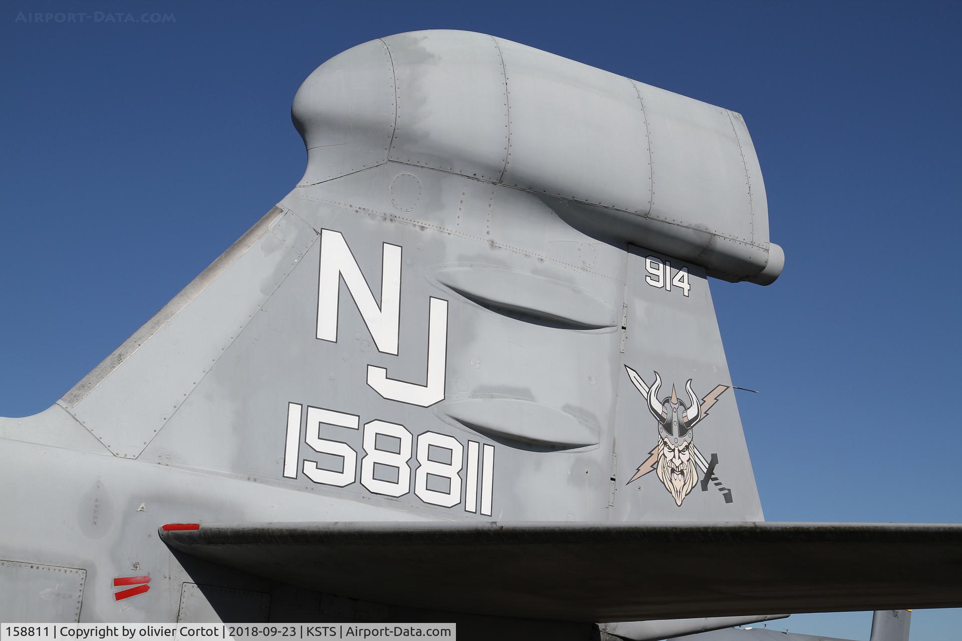 158811, 1974 Grumman EA-6B Prowler C/N P-41, view on the tail
