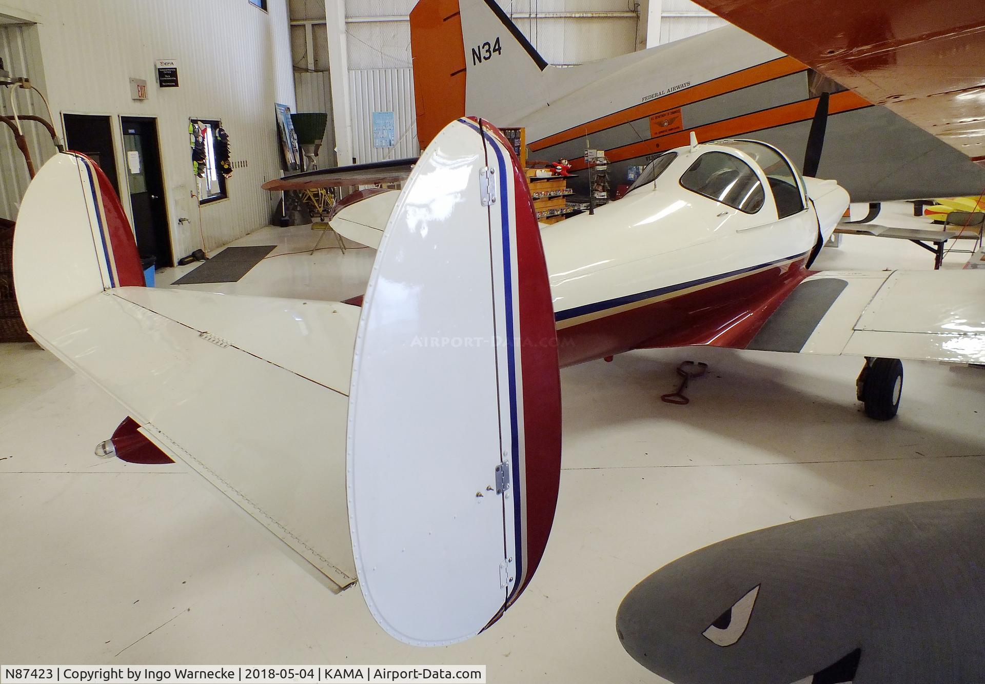 N87423, 1946 Erco 415C Ercoupe C/N 596, ERCO Ercoupe 415-C at the Texas Air & Space Museum, Amarillo TX