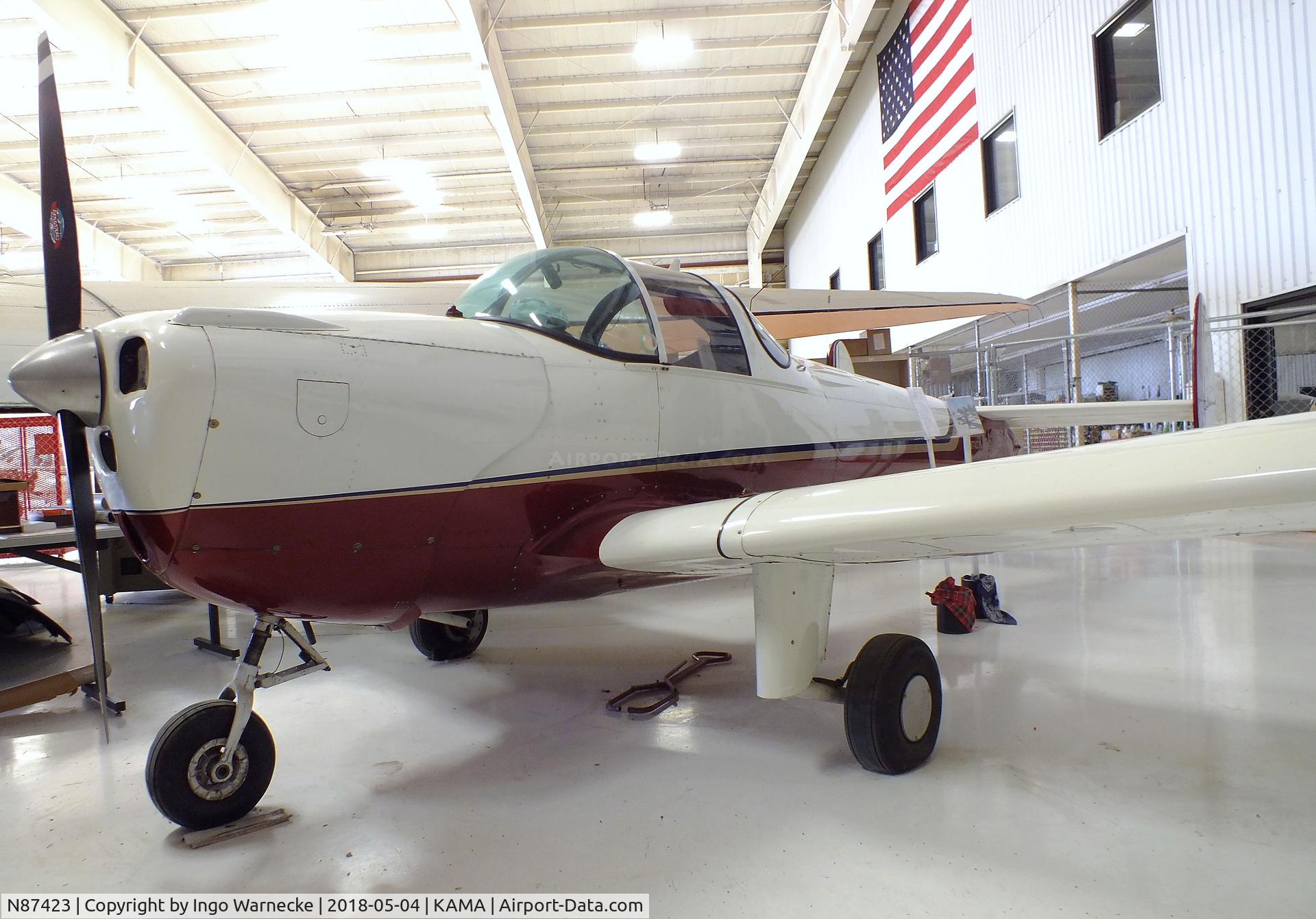 N87423, 1946 Erco 415C Ercoupe C/N 596, ERCO Ercoupe 415-C at the Texas Air & Space Museum, Amarillo TX