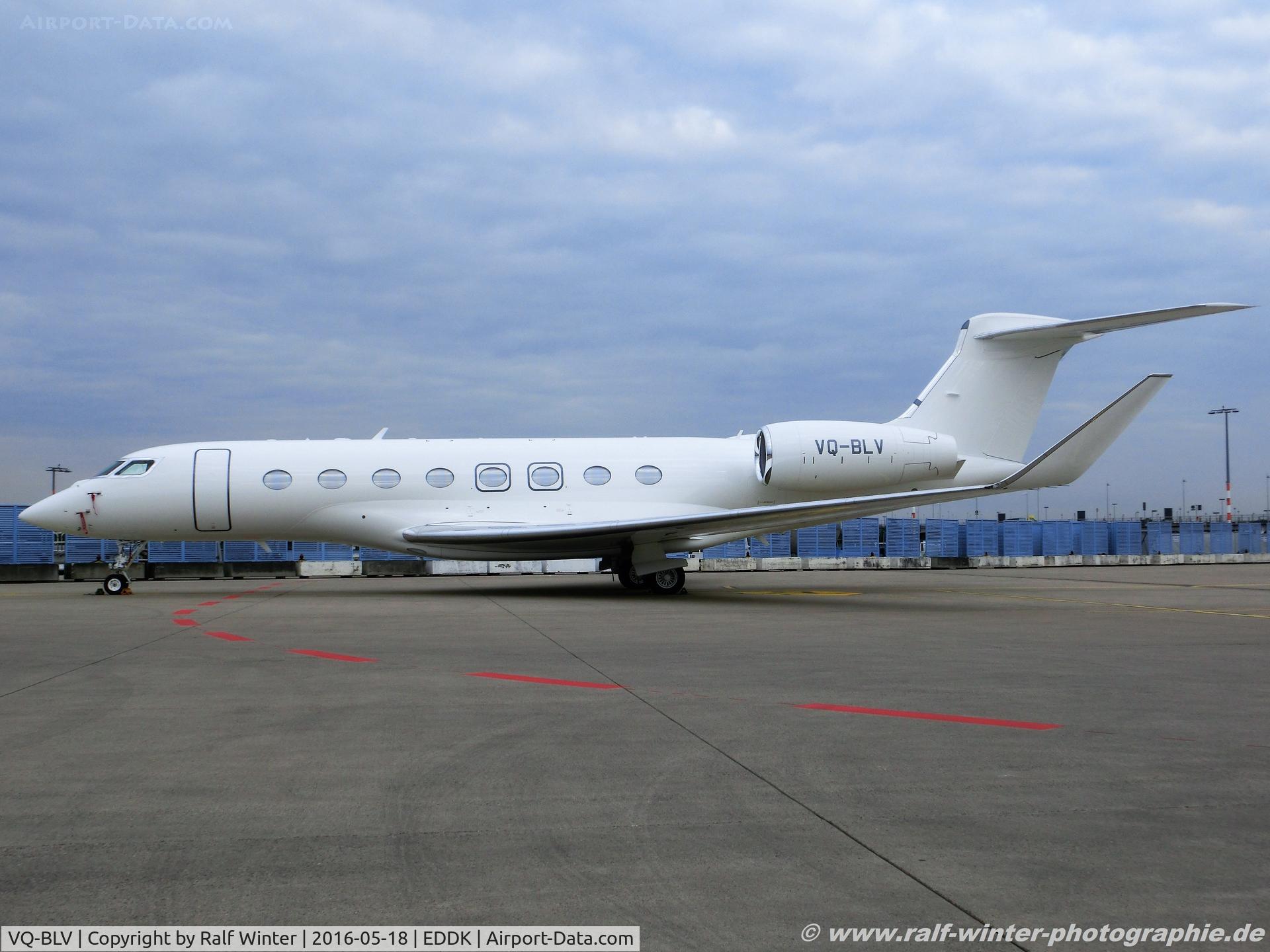 VQ-BLV, 2008 Gulfstream Aerospace GV-SP (G550) C/N 5221, Gulfstream GVI G-650 - Lily of the Sky - 6176 - VQ-BLV - 18.05.2016 - CGN