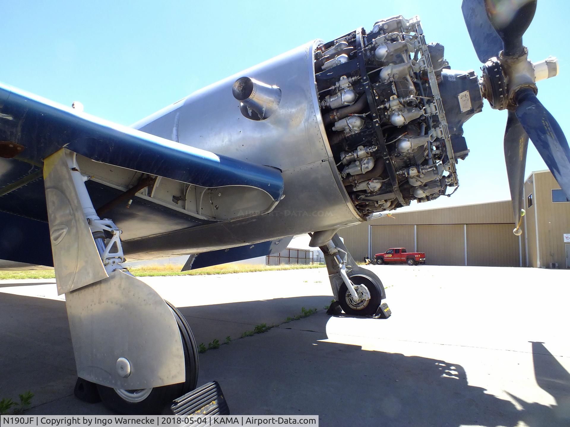 N190JF, 1955 Yakovlev Yak-11 C/N 171521, Yakovlev Yak-11, converted to single seat racer 
'Mr. Awesome' with Wright 3350-42 Duplex Cyclone engine at the Texas Air & Space Museum, Amarillo TX