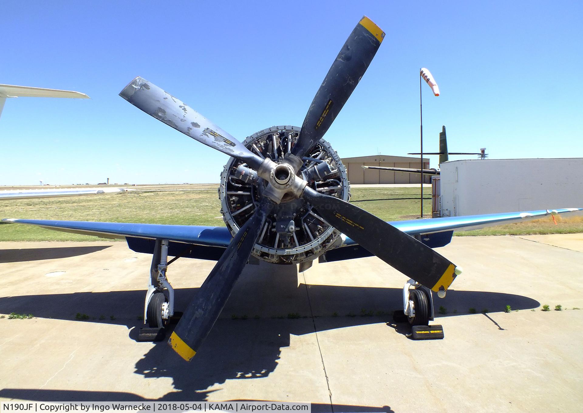 N190JF, 1955 Yakovlev Yak-11 C/N 171521, Yakovlev Yak-11, converted to single seat racer 
'Mr. Awesome' with Wright 3350-42 Duplex Cyclone engine at the Texas Air & Space Museum, Amarillo TX
