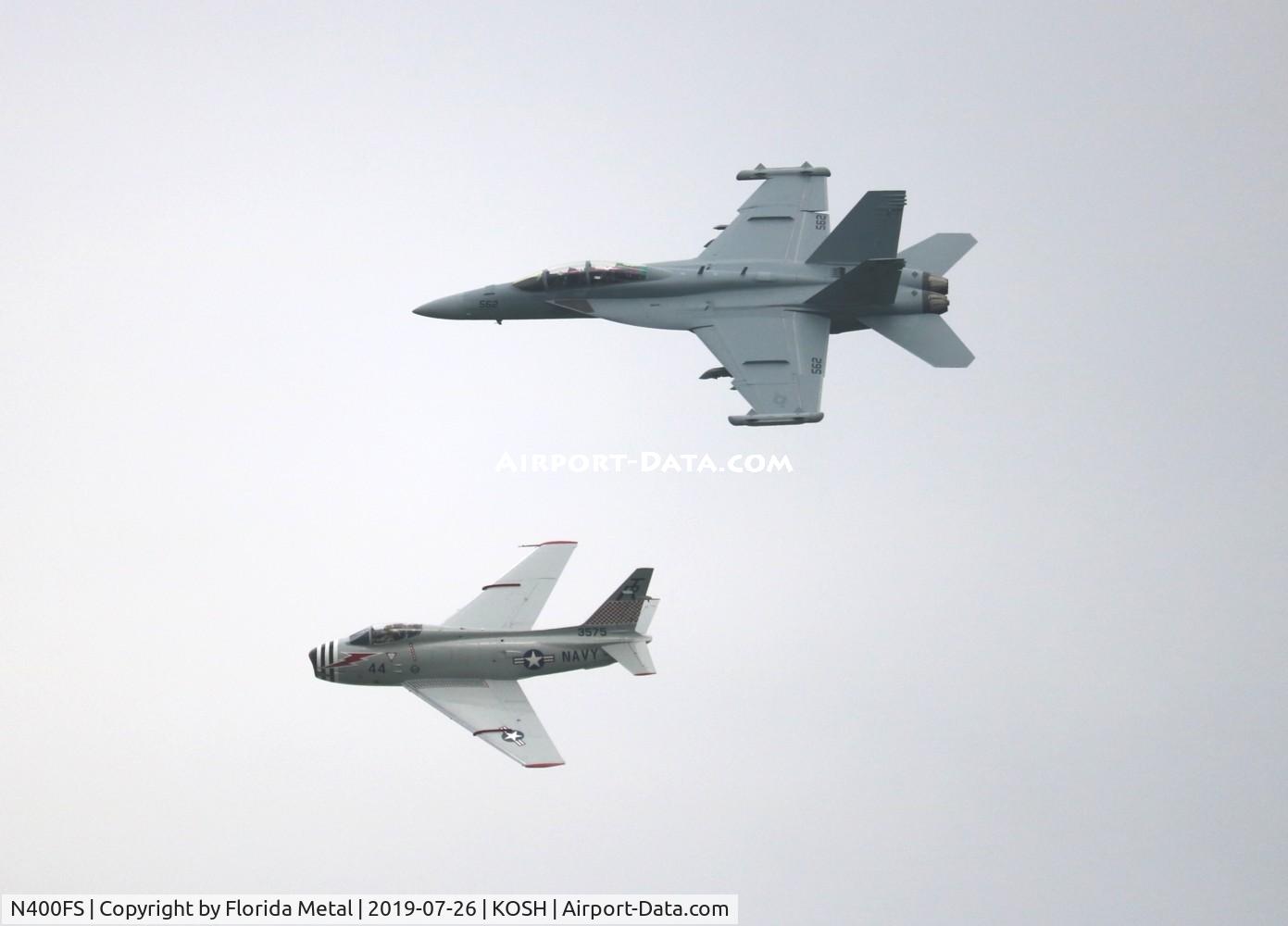 N400FS, 1958 North American AF-1E Fury C/N 244-83, Air Venture 2019