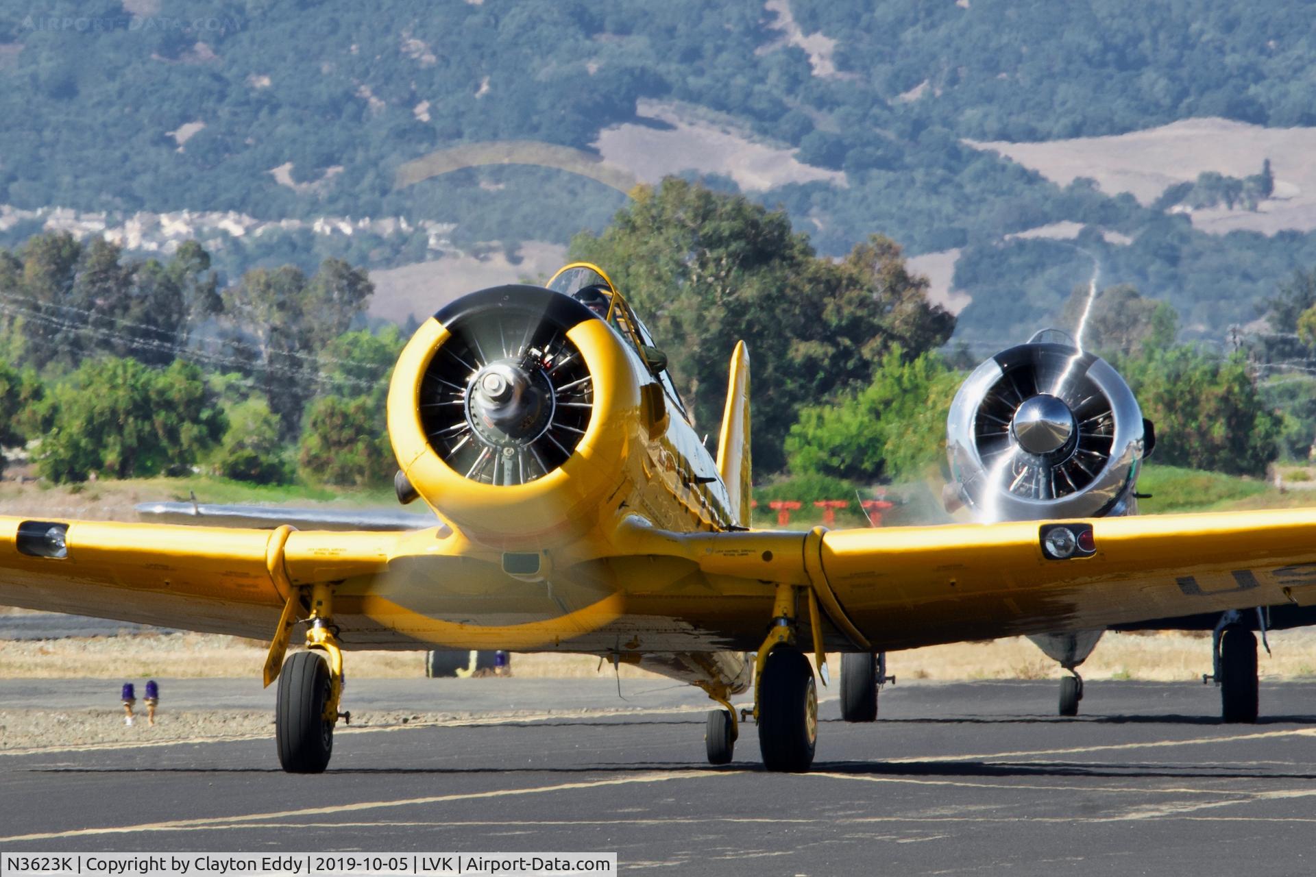 N3623K, North American T-6G Texan C/N 168-472, Livermore Airport Airshow 2019.
