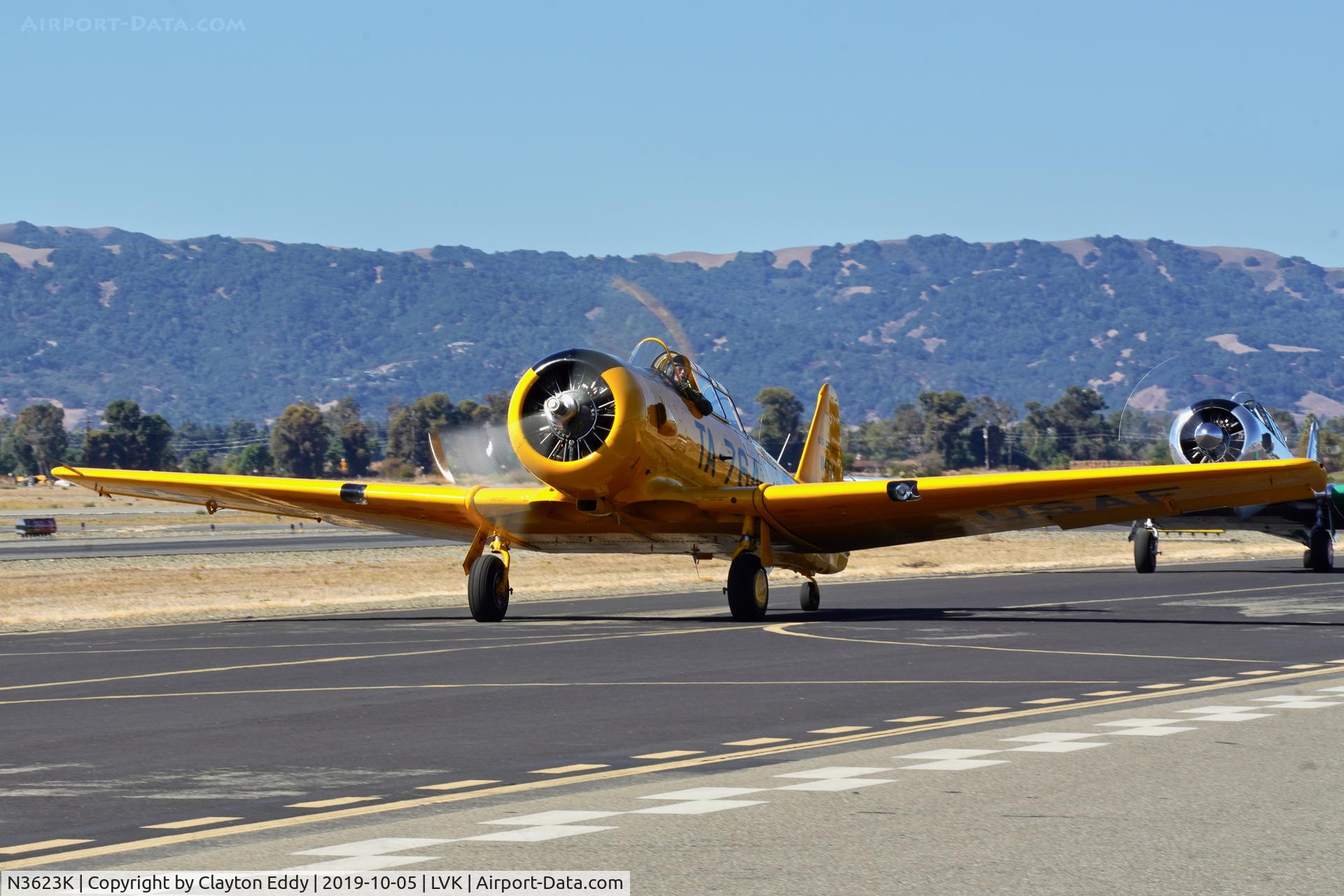 N3623K, North American T-6G Texan C/N 168-472, Livermore Airport Airshow 2019.
