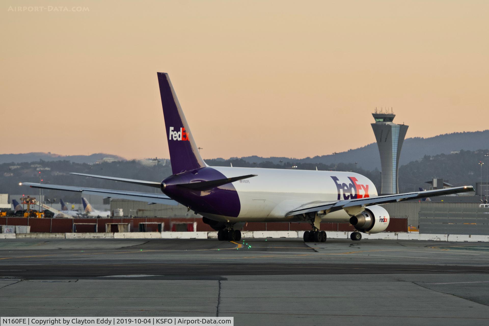 N160FE, 2018 Boeing 767-3S2F/ER C/N 63098, SFO 2019.