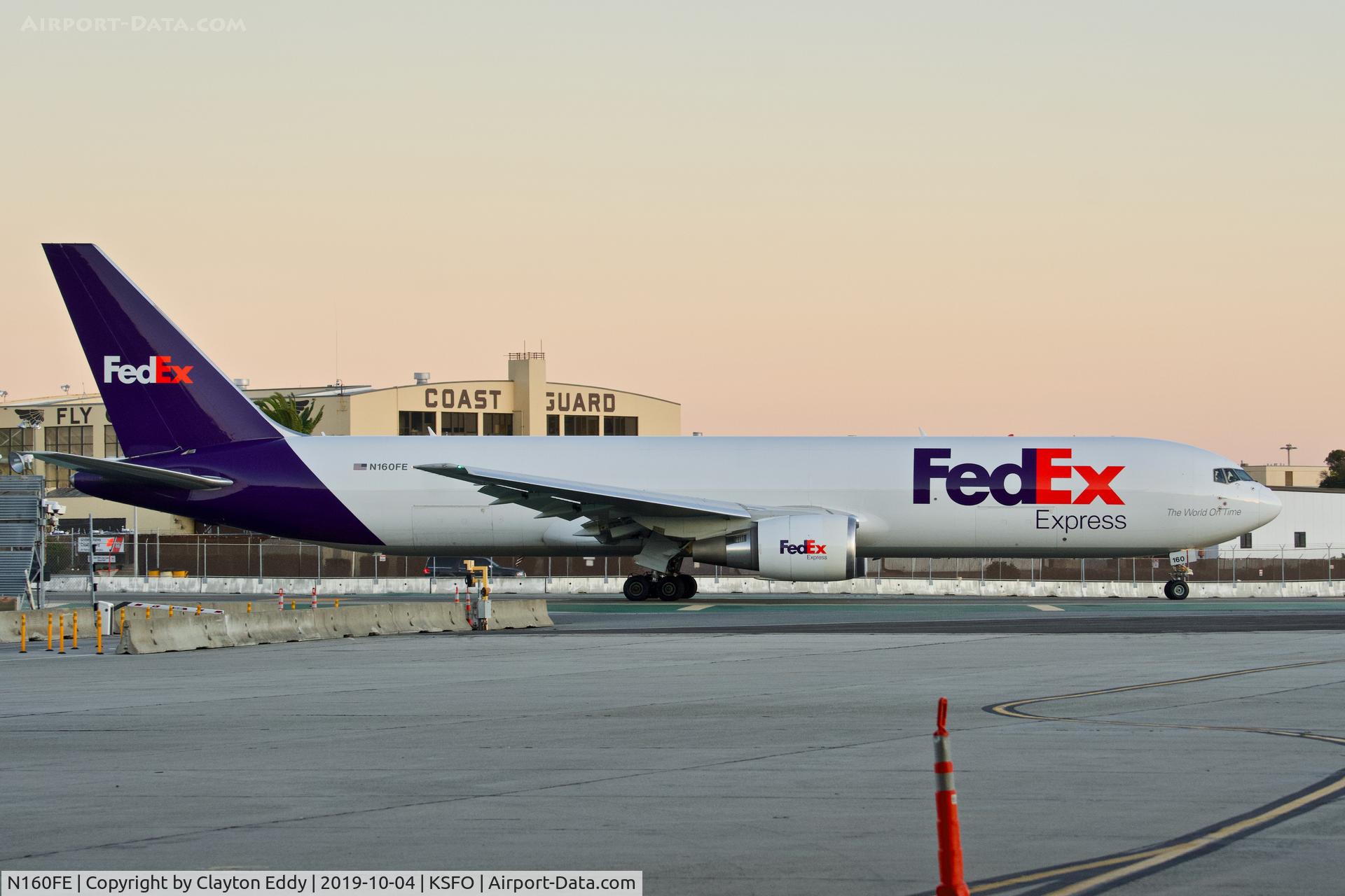 N160FE, 2018 Boeing 767-3S2F/ER C/N 63098, SFO 2019.