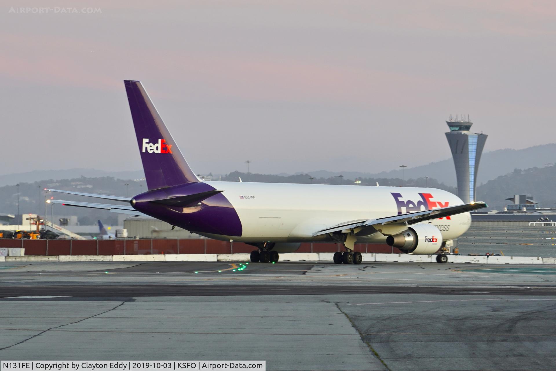 N131FE, 2016 Boeing 767-3S2F/ER C/N 61205, SFO 2019.
