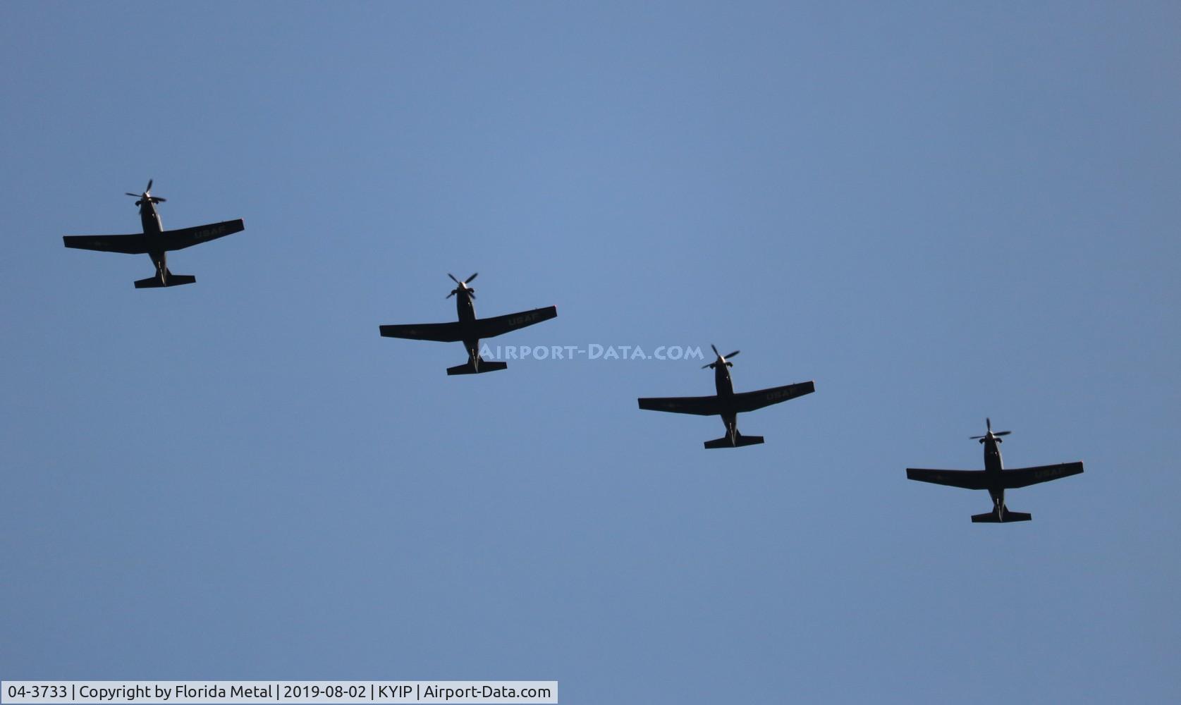 04-3733, 2004 Raytheon T-6A Texan II C/N PT-285, Thunder Over Michigan 2019