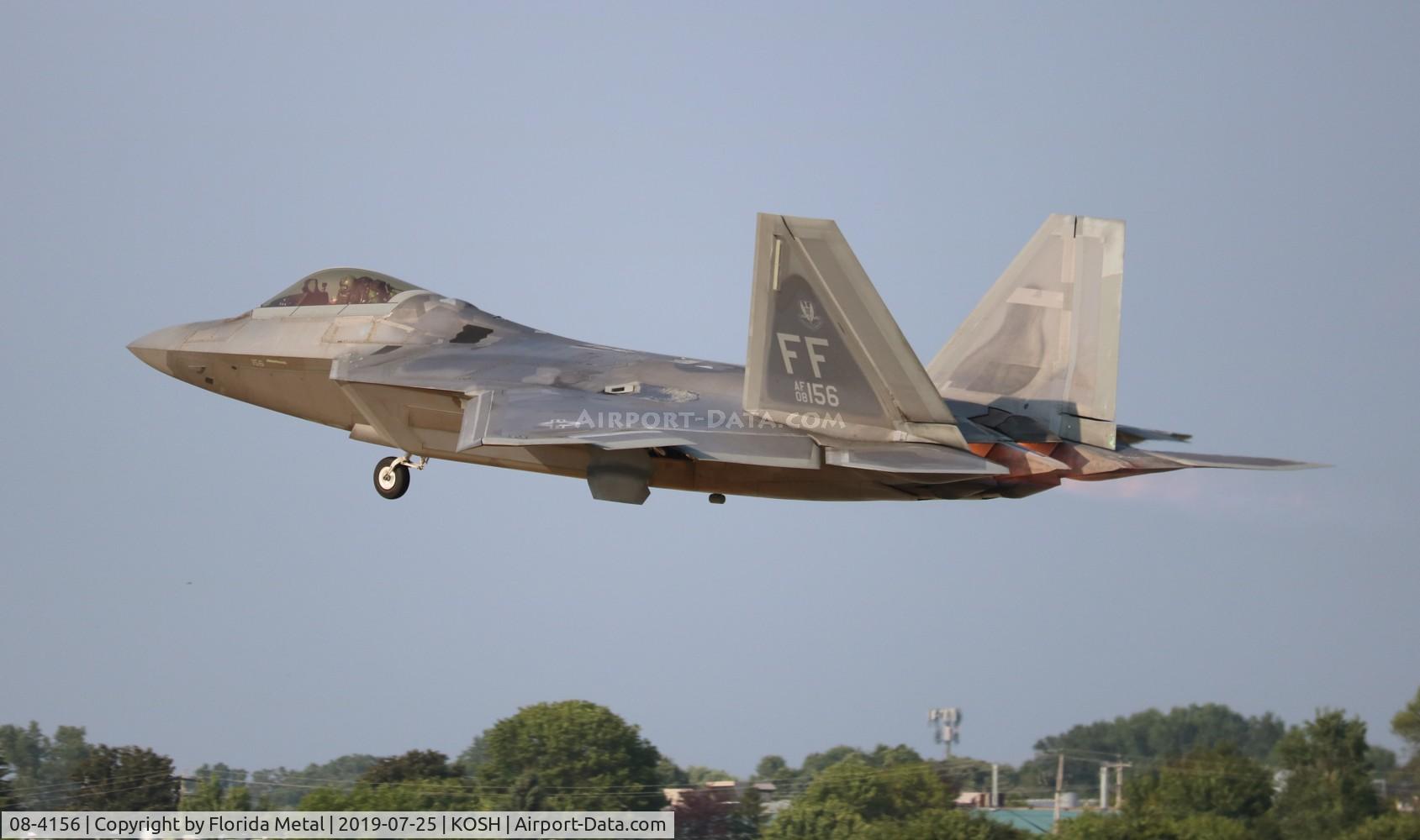 08-4156, 2008 Lockheed Martin F-22A Raptor C/N 645-4156, Air Venture 2019