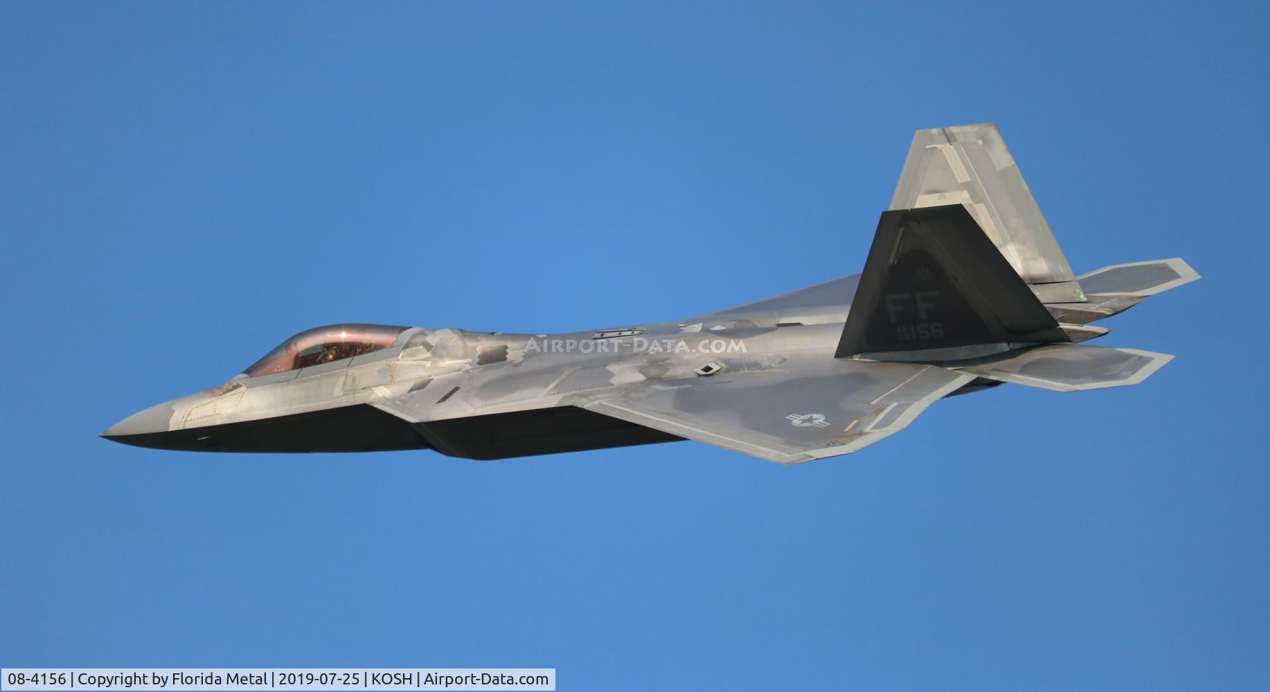 08-4156, 2008 Lockheed Martin F-22A Raptor C/N 645-4156, Air Venture 2019