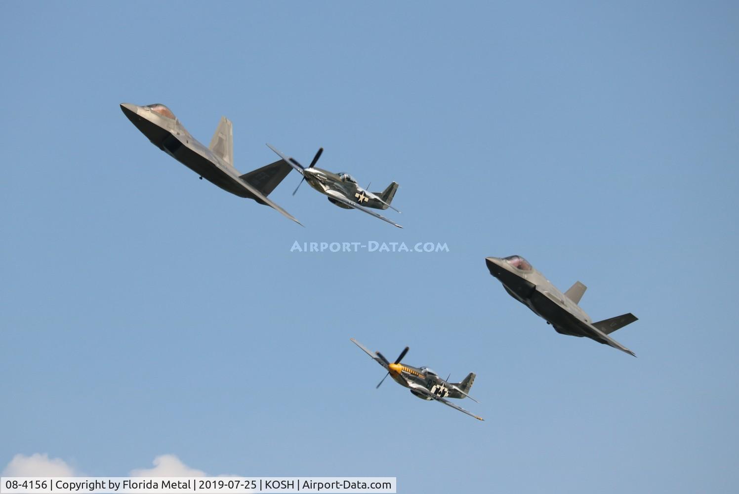 08-4156, 2008 Lockheed Martin F-22A Raptor C/N 645-4156, Air Venture 2019