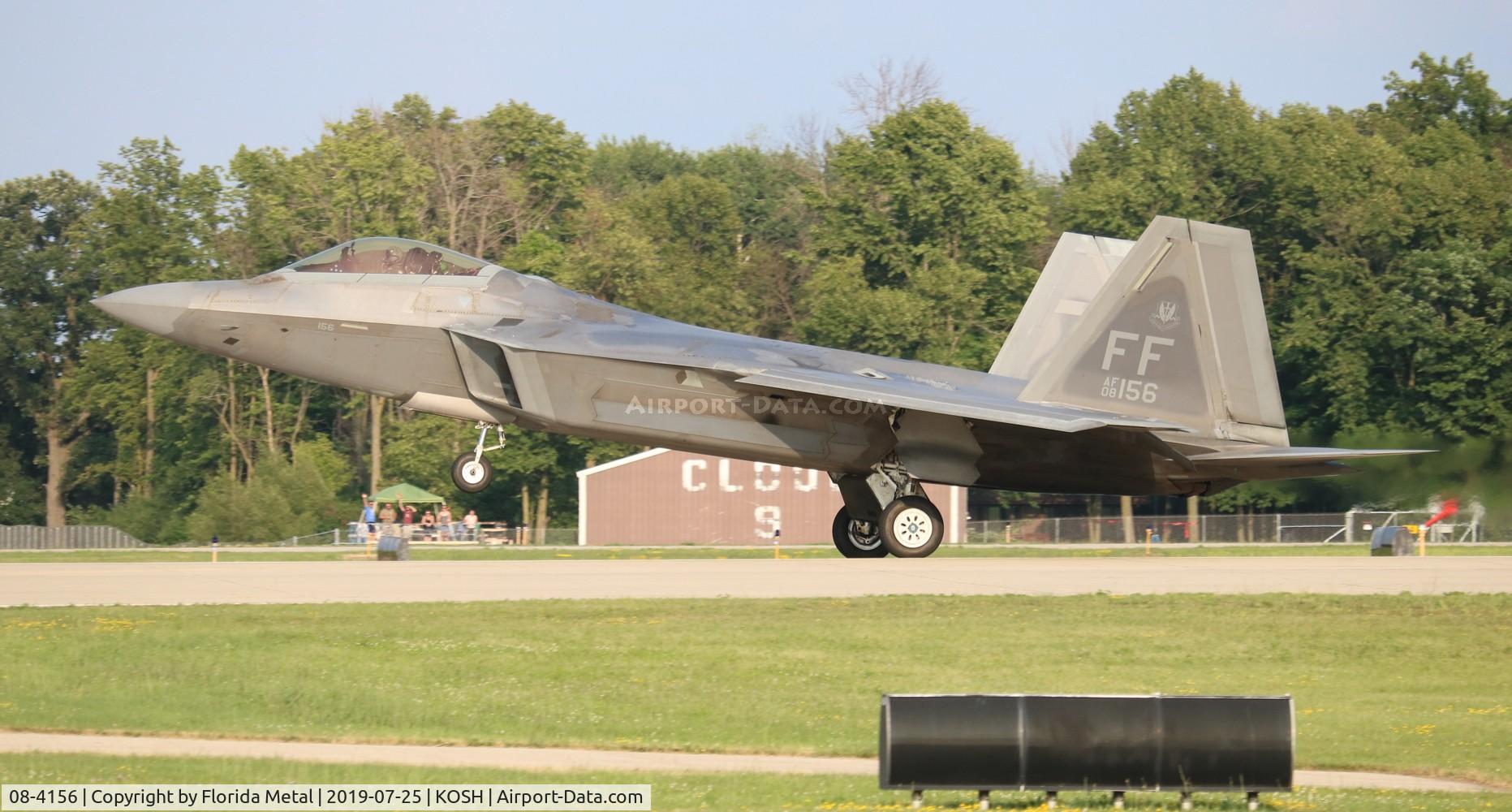 08-4156, 2008 Lockheed Martin F-22A Raptor C/N 645-4156, Air Venture 2019