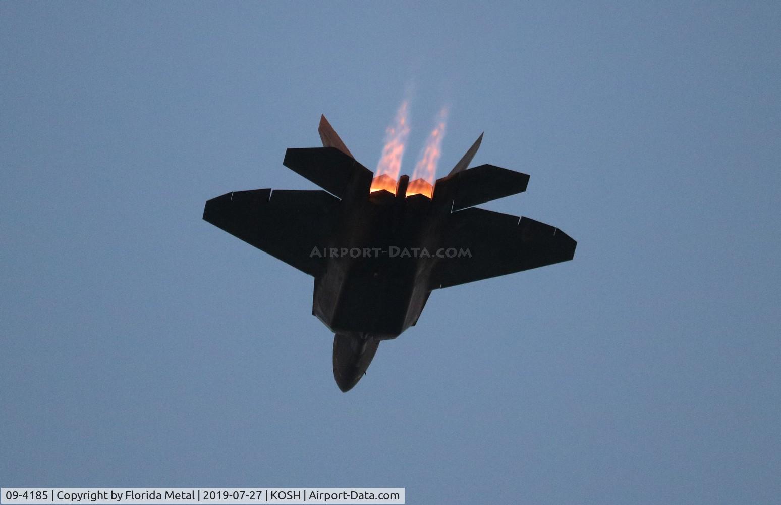 09-4185, Lockheed Martin F-22A Raptor C/N 4185, Air Venture 2019