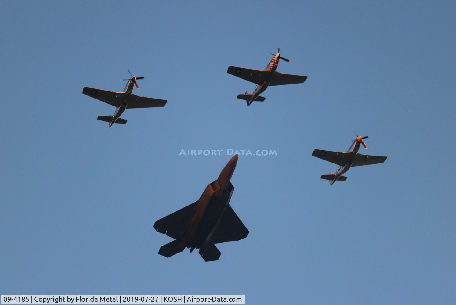 09-4185, Lockheed Martin F-22A Raptor C/N 4185, Air Venture 2019