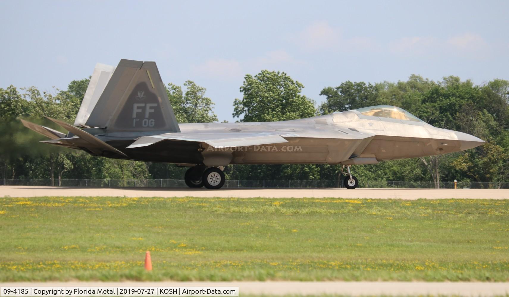 09-4185, Lockheed Martin F-22A Raptor C/N 4185, Air Venture 2019