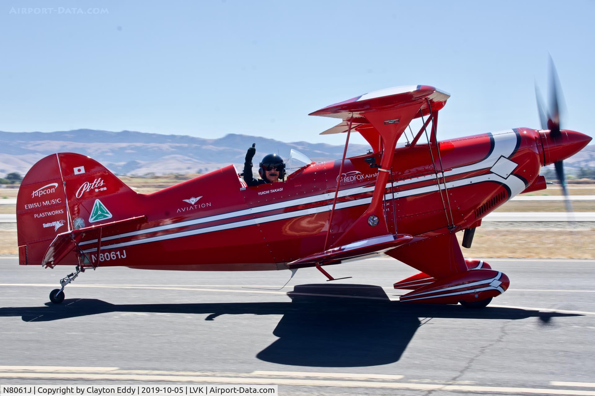 N8061J, 2003 Pitts S-2S Special C/N 434, Livermore Airport Airshow 2019.