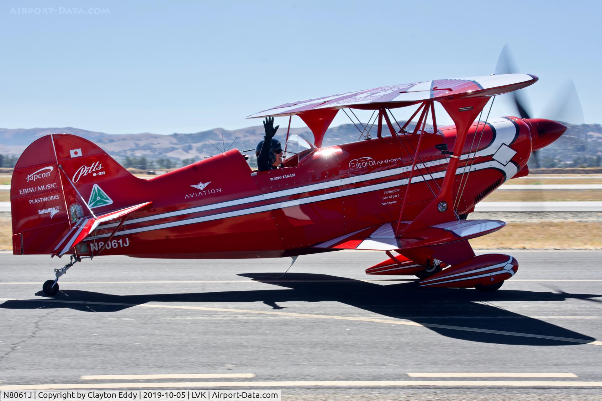 N8061J, 2003 Pitts S-2S Special C/N 434, Livermore Airport Airshow 2019.