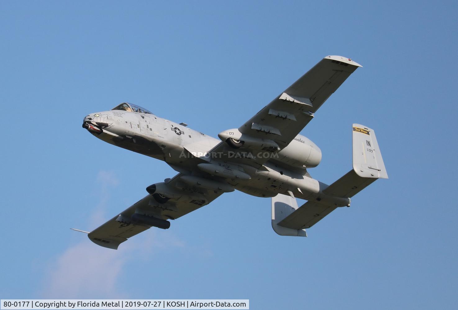 80-0177, 1980 Fairchild Republic A-10C Thunderbolt II C/N A10-0527, Air Venture 2019