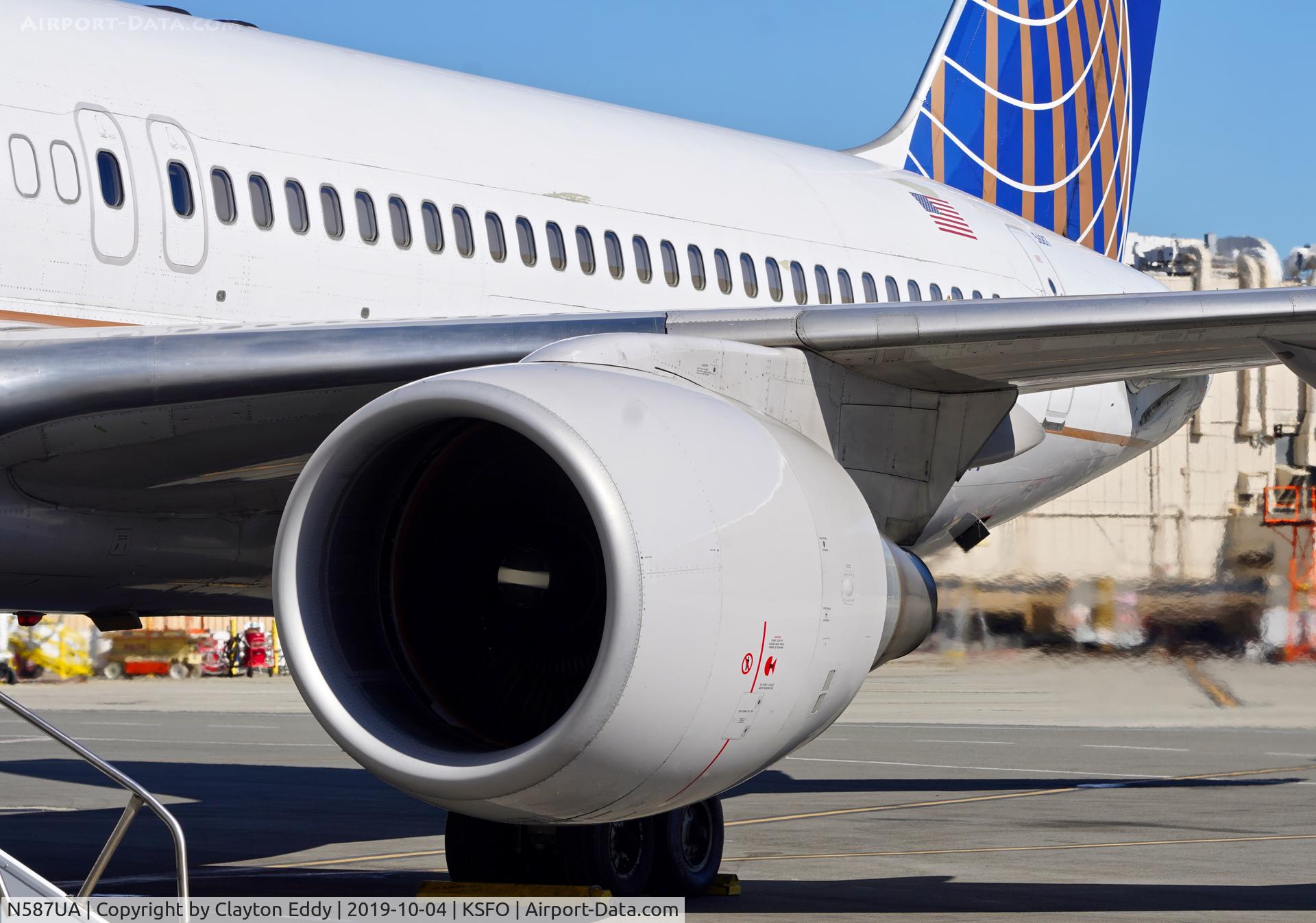 N587UA, 1993 Boeing 757-222 C/N 26713, Engine run. SFO. 2019.