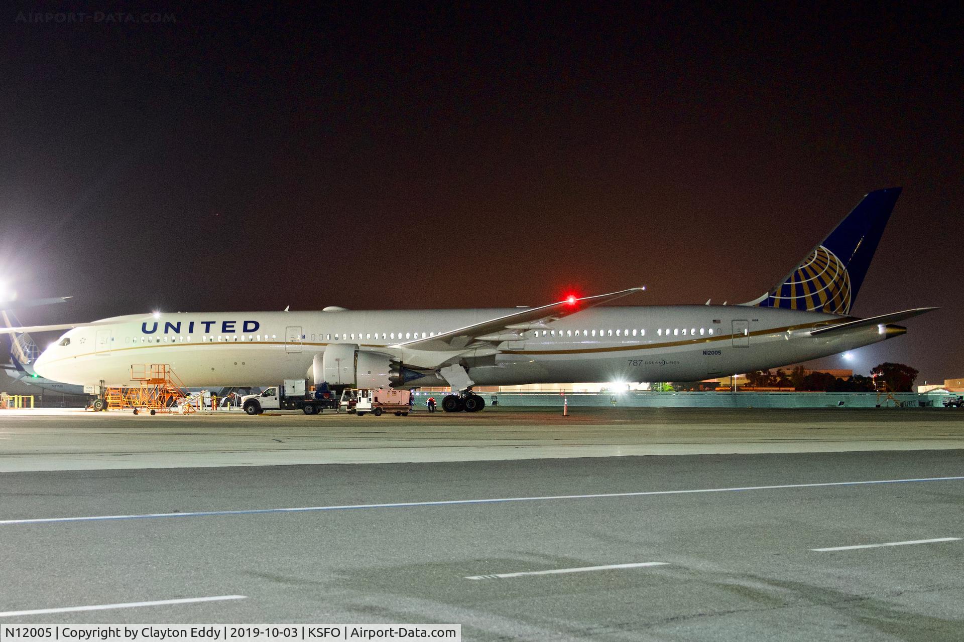 N12005, 2019 Boeing 787-10 Dreamliner Dreamliner C/N 40937, SFO 2019.