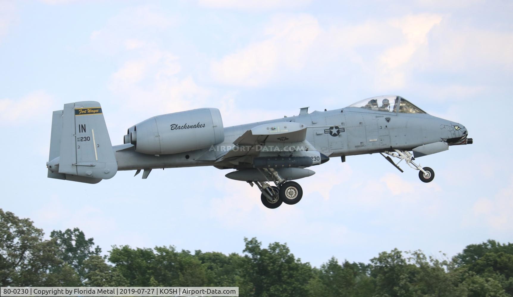 80-0230, 1980 Fairchild Republic A-10C Thunderbolt II C/N A10-0580, Air Venture 2019