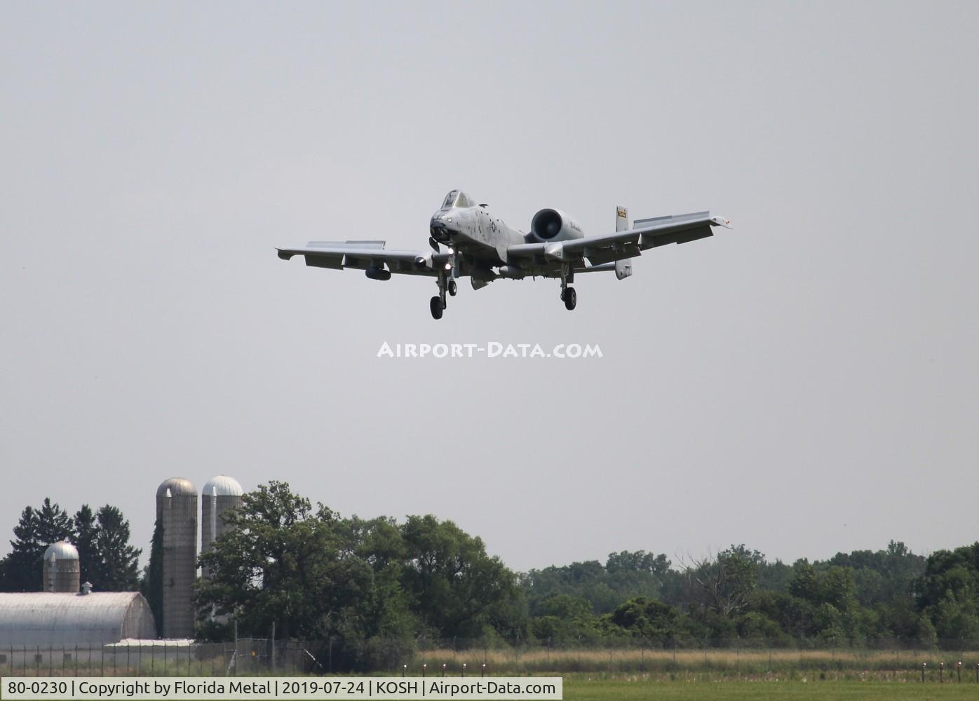 80-0230, 1980 Fairchild Republic A-10C Thunderbolt II C/N A10-0580, Air Venture 2019