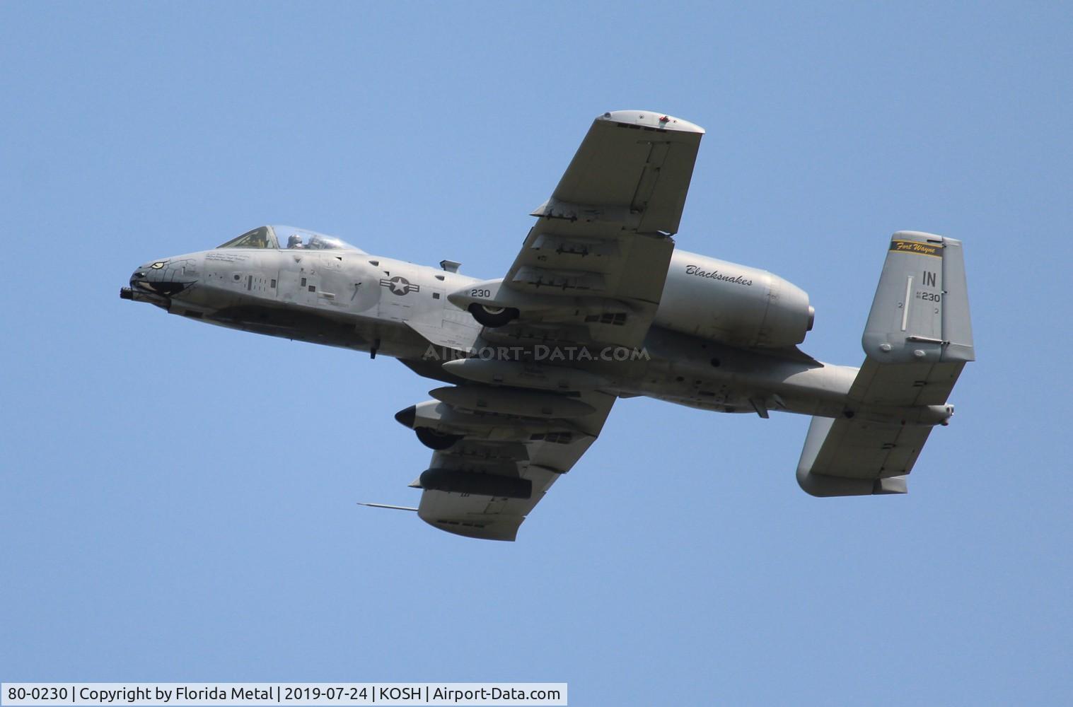 80-0230, 1980 Fairchild Republic A-10C Thunderbolt II C/N A10-0580, Air Venture 2019