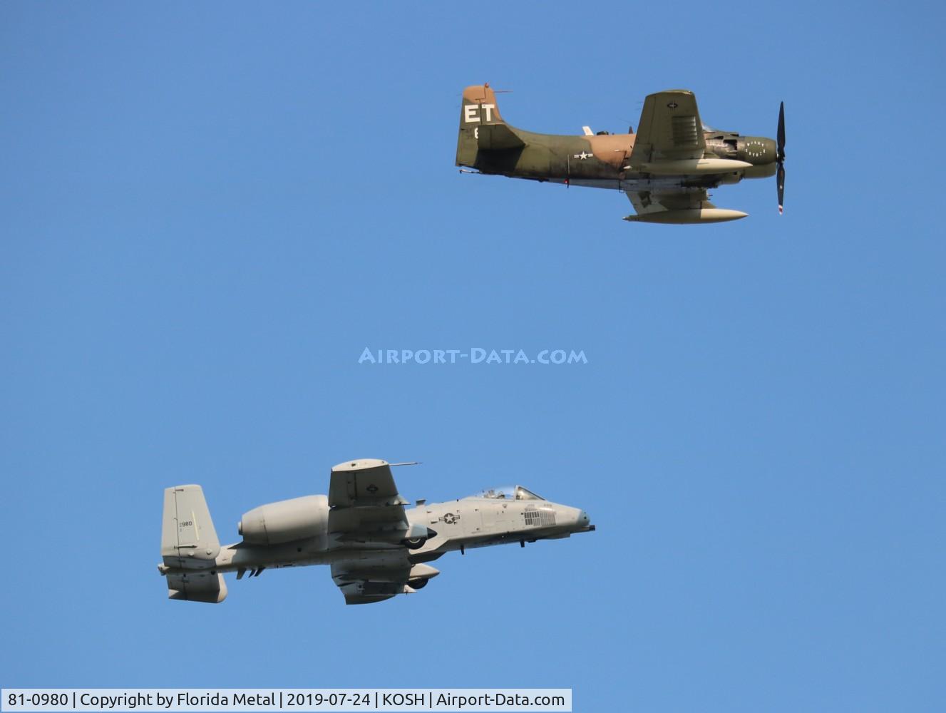 81-0980, 1980 Fairchild Republic A-10A Thunderbolt II C/N A10-0675, Air Venture 2019
