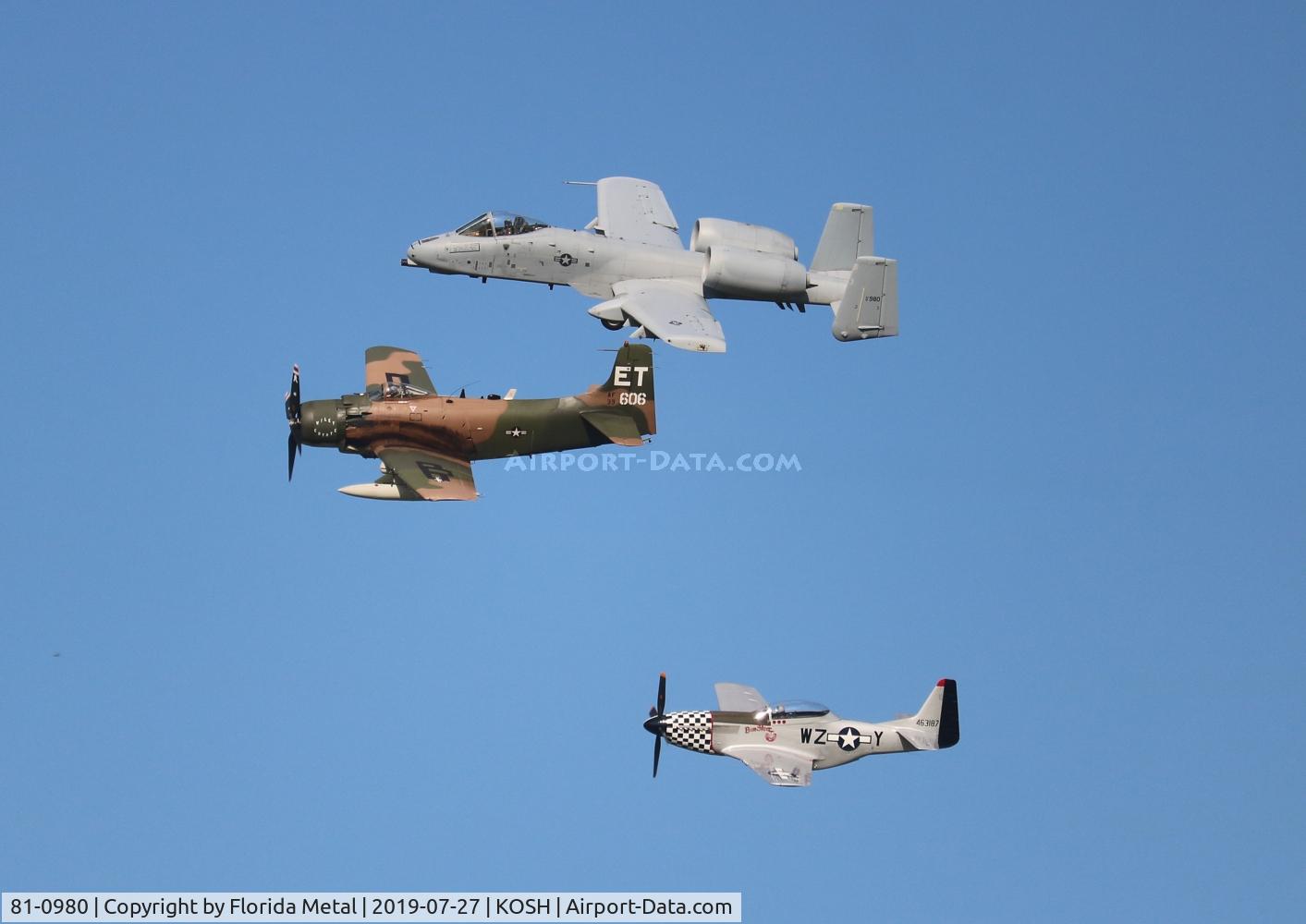81-0980, 1980 Fairchild Republic A-10A Thunderbolt II C/N A10-0675, Air Venture 2019