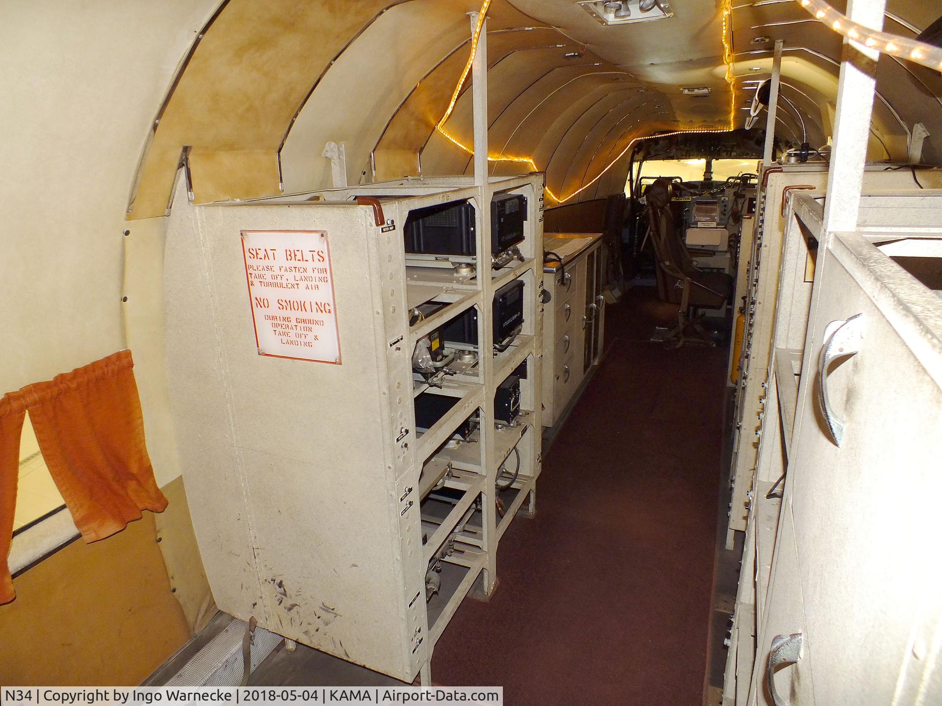 N34, 1945 Douglas R4D-7 C/N 33359, Douglas DC-3C (formerly Federal Airways Flight Inspection) at the Texas Air & Space Museum, Amarillo TX  #i
