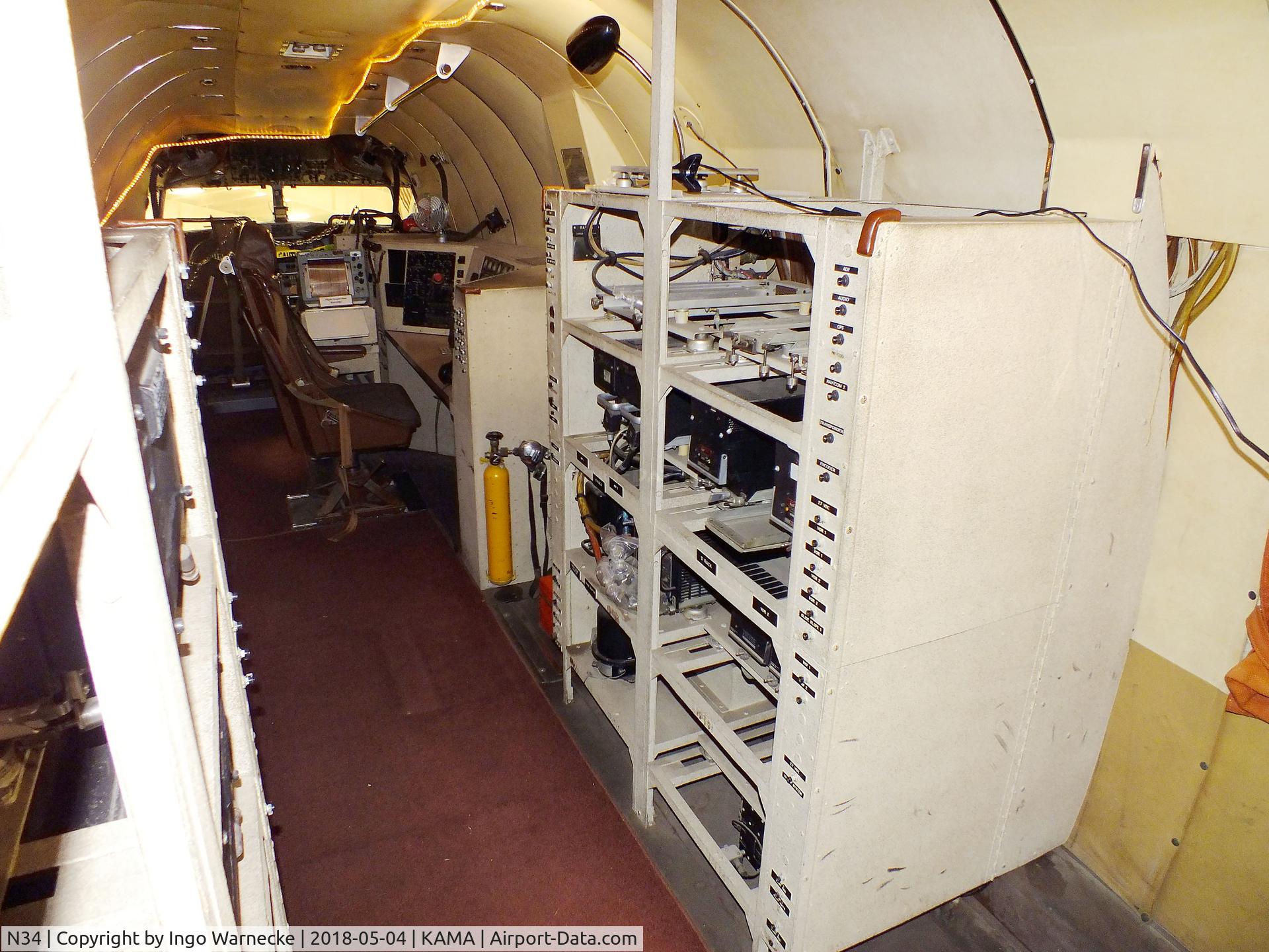 N34, 1945 Douglas R4D-7 C/N 33359, Douglas DC-3C (formerly Federal Airways Flight Inspection) at the Texas Air & Space Museum, Amarillo TX  #i
