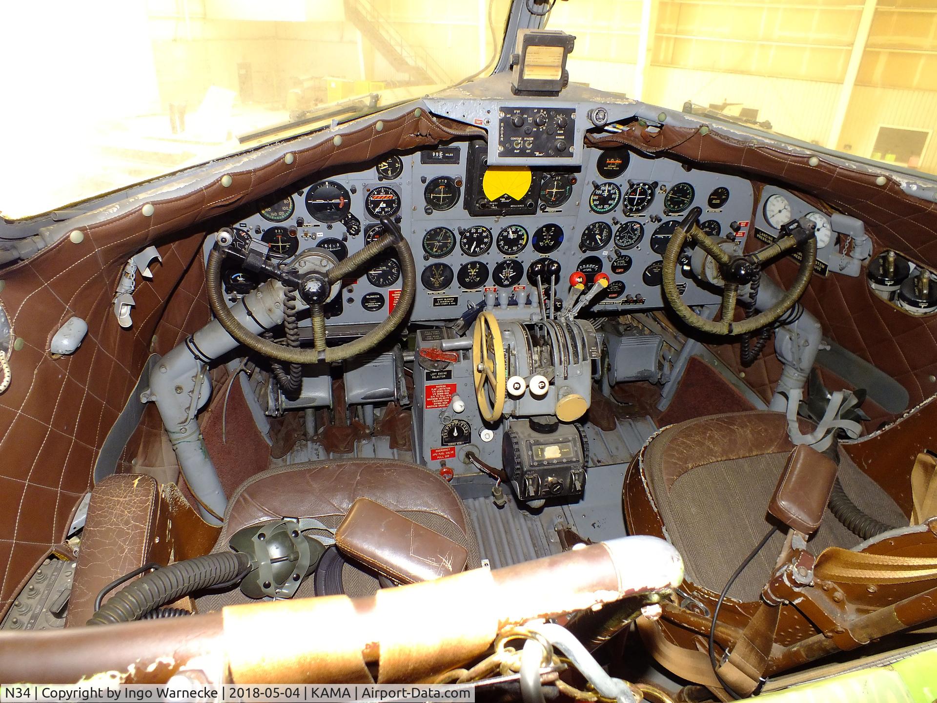 N34, 1945 Douglas R4D-7 C/N 33359, Douglas DC-3C (formerly Federal Airways Flight Inspection) at the Texas Air & Space Museum, Amarillo TX  #c