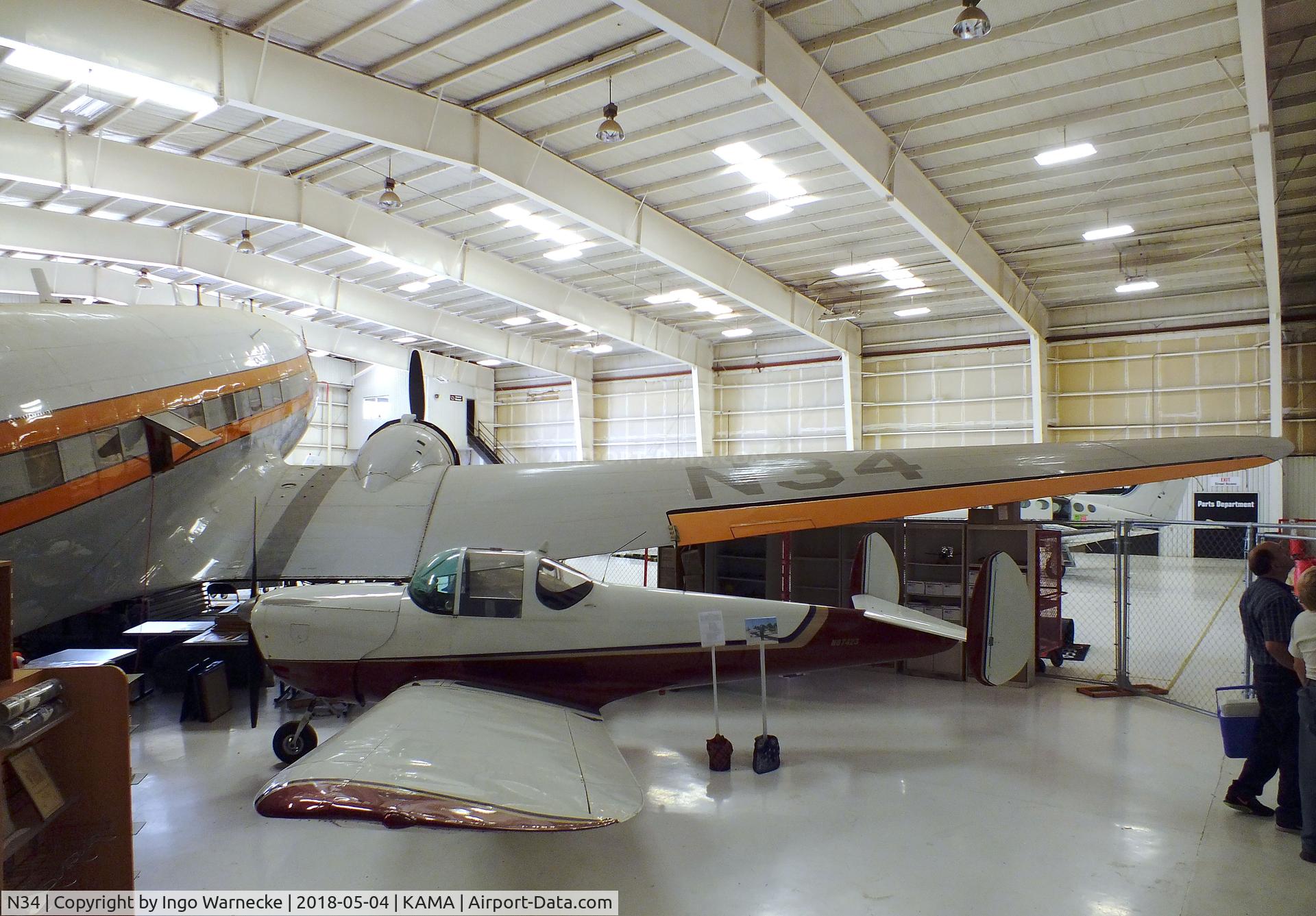 N34, 1945 Douglas R4D-7 C/N 33359, Douglas DC-3C (formerly Federal Airways Flight Inspection) at the Texas Air & Space Museum, Amarillo TX