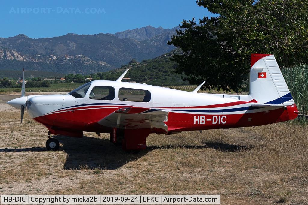 HB-DIC, 1992 Mooney M20J 201 C/N 24-3240, Parked