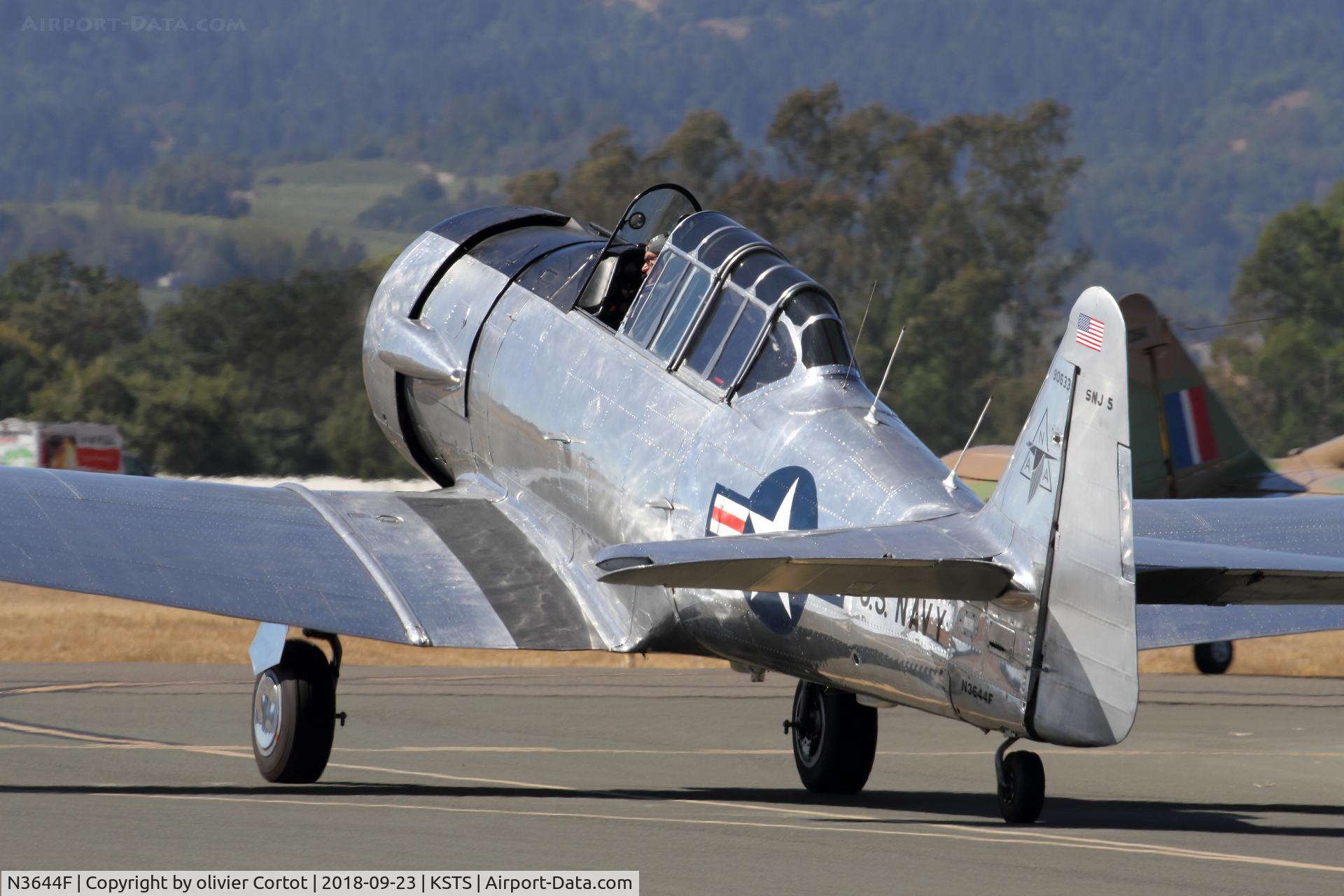 N3644F, 1958 North American SNJ-5 Texan C/N 90633, Santa Rosa airshow