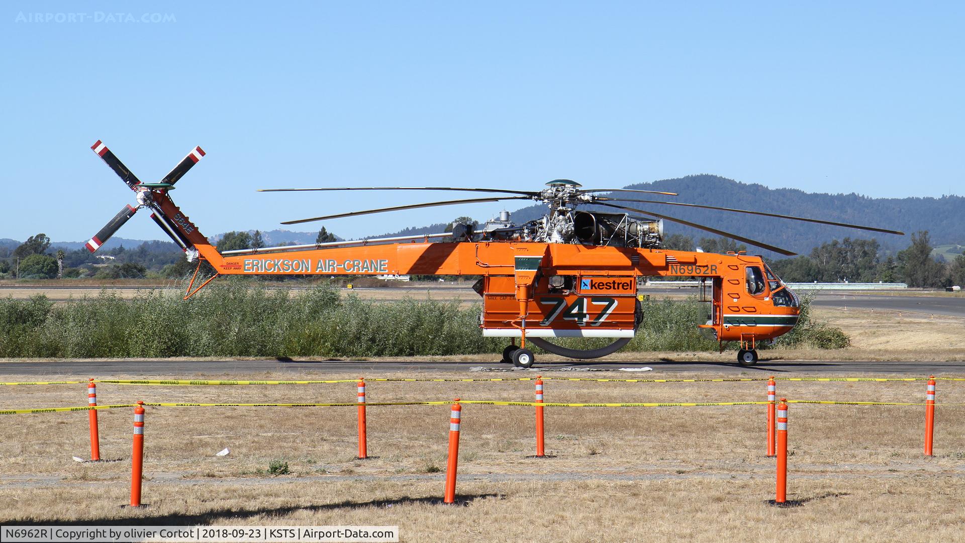 N6962R, 1968 Sikorsky S-64E C/N 64058, profile view