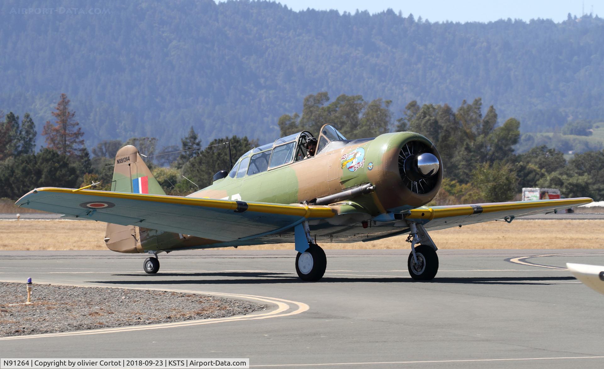 N91264, 1952 Canadian Car & Foundry Harvard MK IV C/N CCF4-123, Santa Rosa airshow