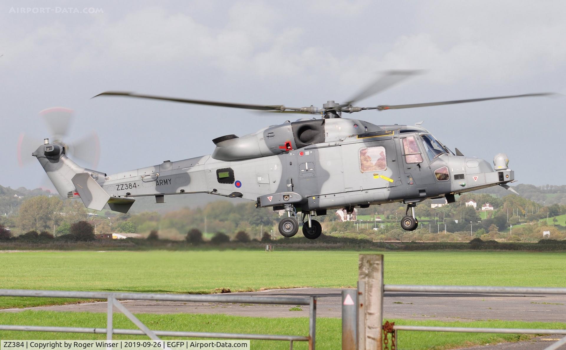 ZZ384, 2014 AgustaWestland AW-159 Wildcat AH.1 C/N 503, Operated by 847 Naval Air Squadron. On loan from the AAC.