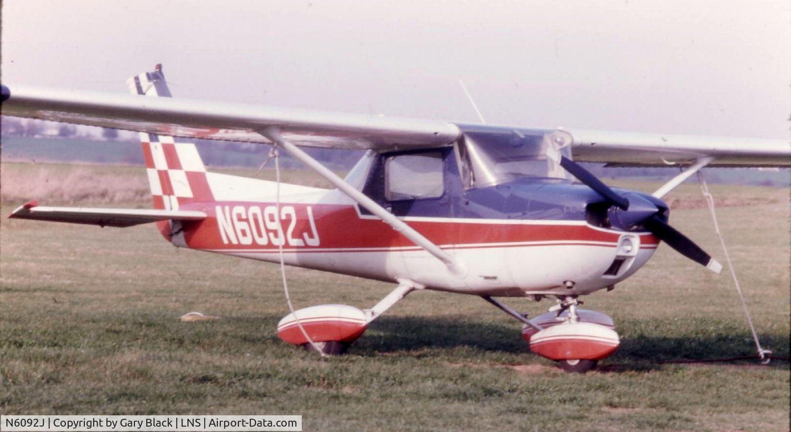 N6092J, Cessna A150L Aerobat C/N A1500392, Cessna  150 Aerobat @ LNS circa 1975