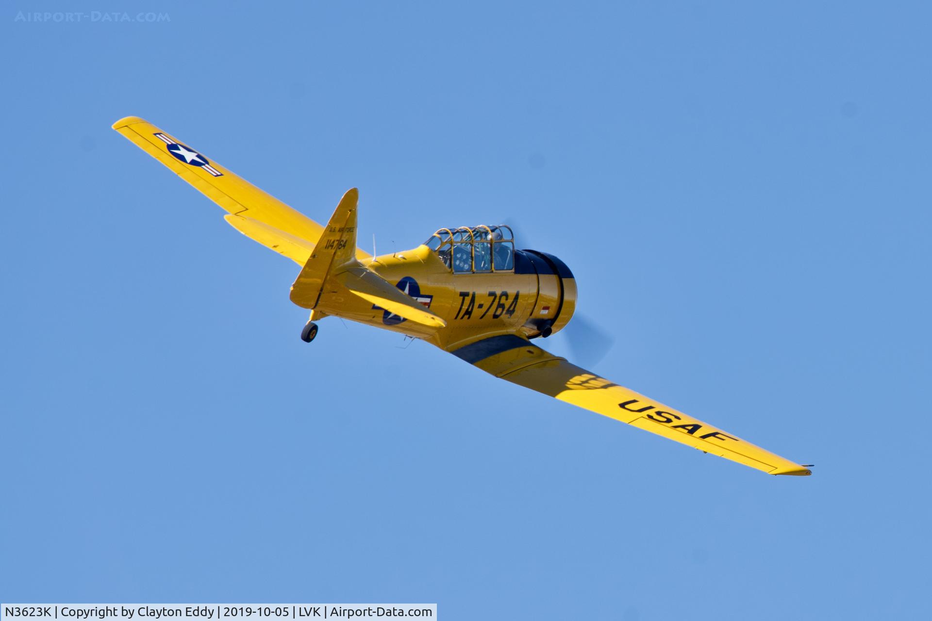 N3623K, North American T-6G Texan C/N 168-472, Livermore airport airshow 2019.