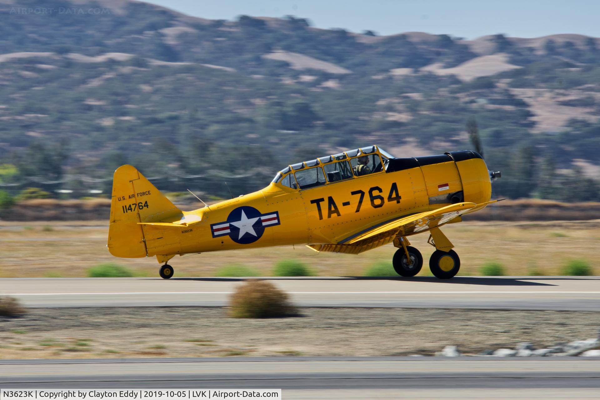 N3623K, North American T-6G Texan C/N 168-472, Livermore airport airshow 2019.