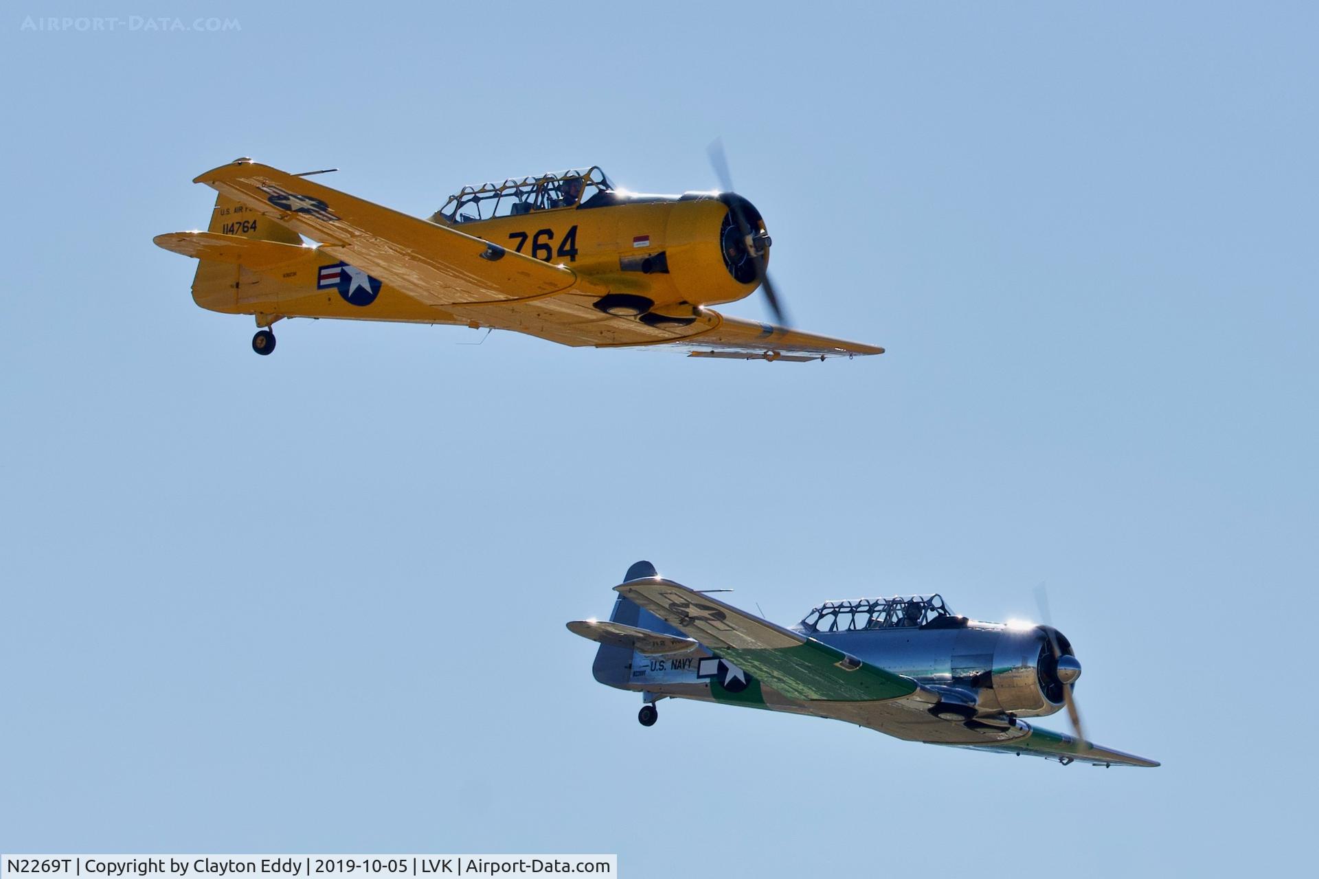 N2269T, 1943 North American Medore SNJ-4 C/N 88-12841, Livermore airport airshow 2019.