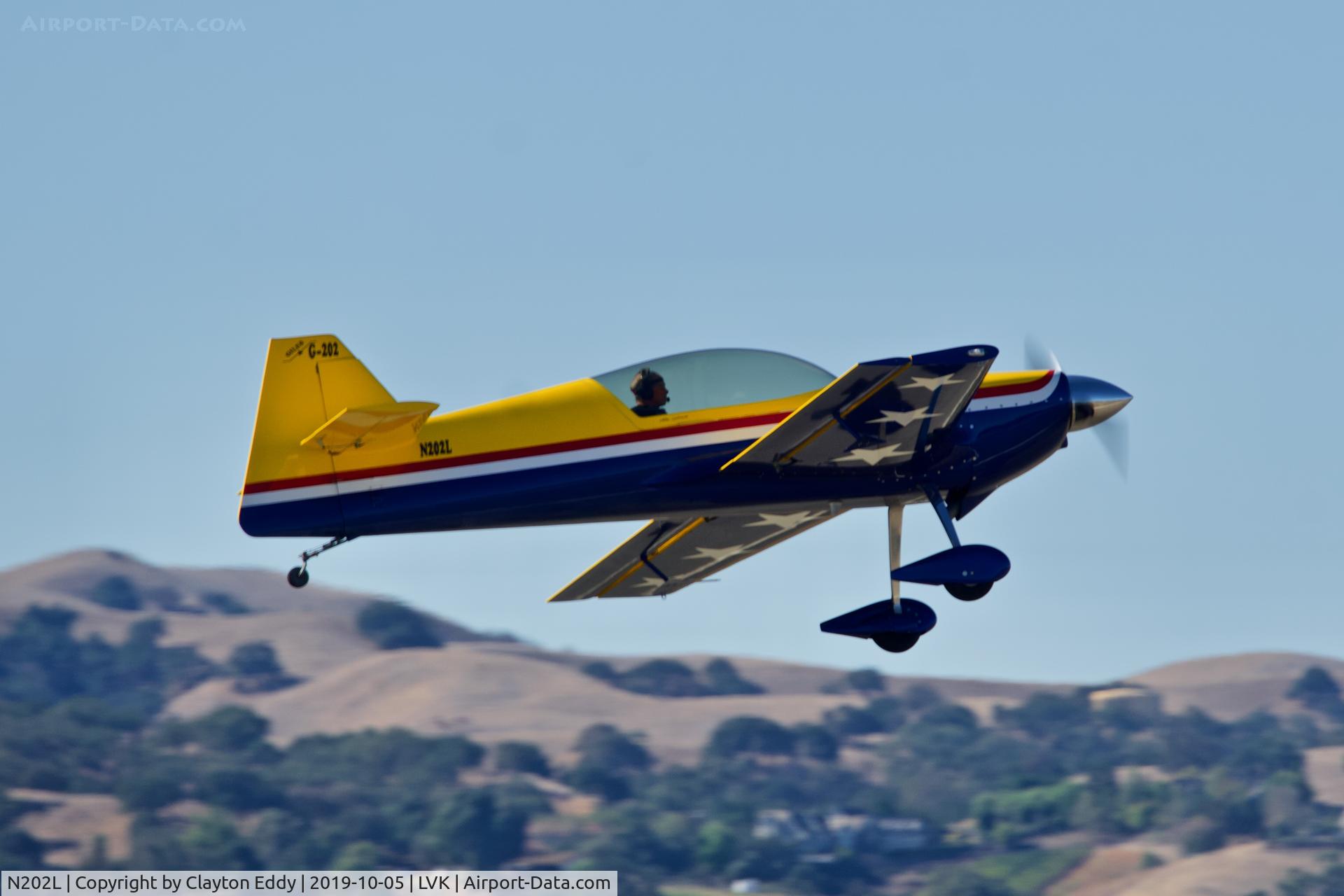 N202L, 2001 Giles G-202 C/N 001, Livermore airport airshow 2019.
