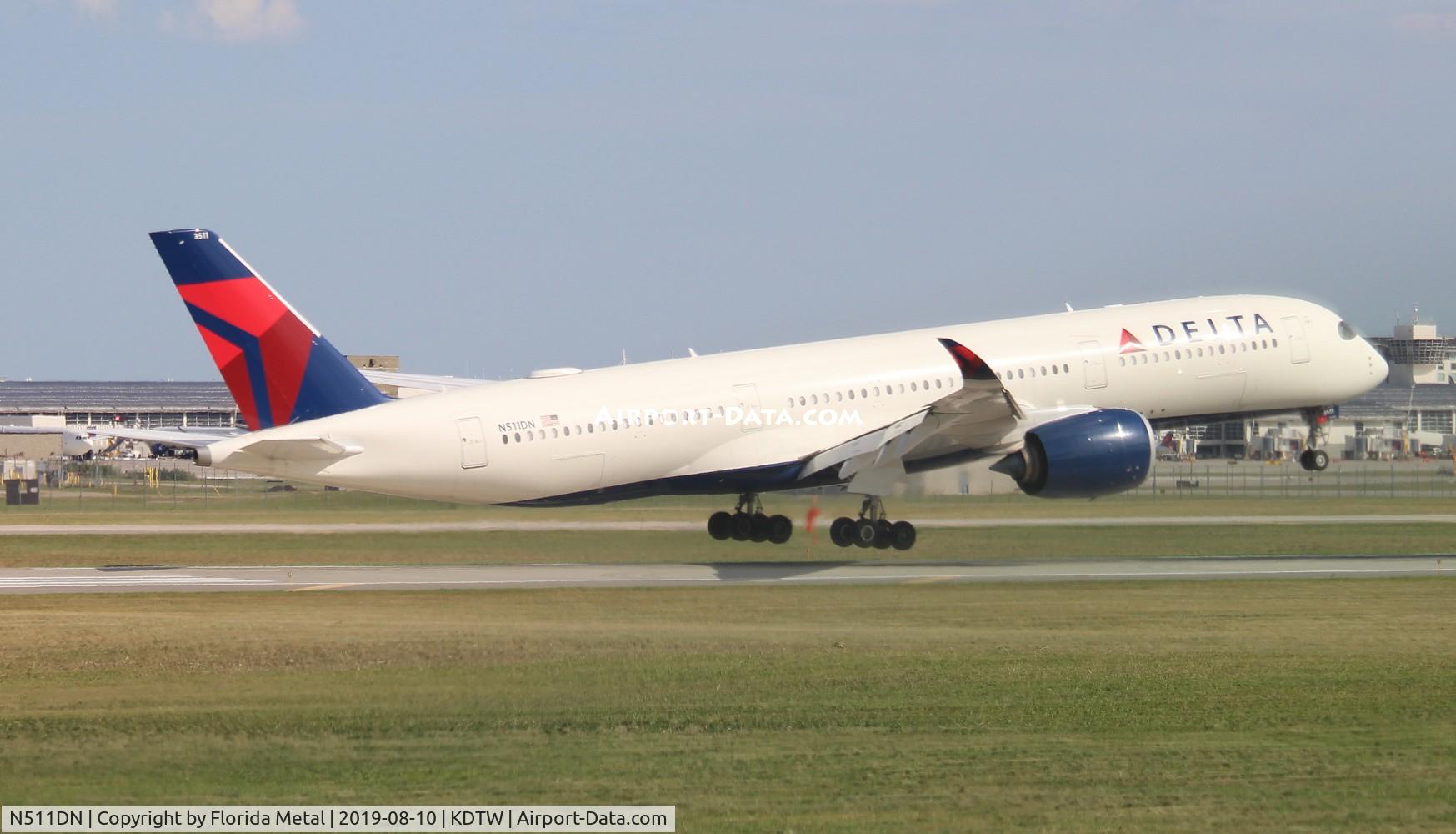 N511DN, 2018 Airbus A350-941 C/N 0210, Delta