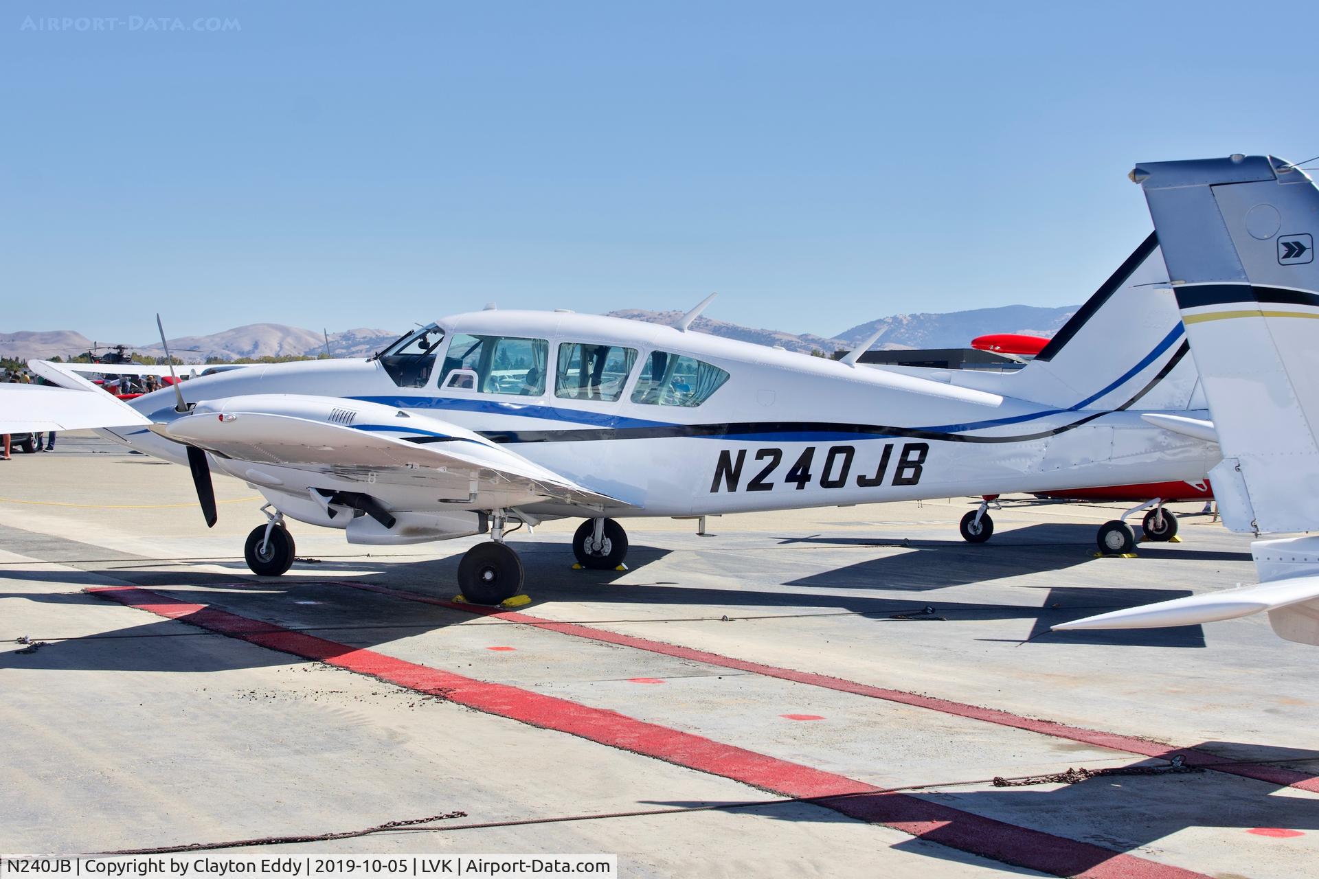 N240JB, 1978 Piper PA-23-250 C/N 27-7854108, Livermore airport airshow 2019.