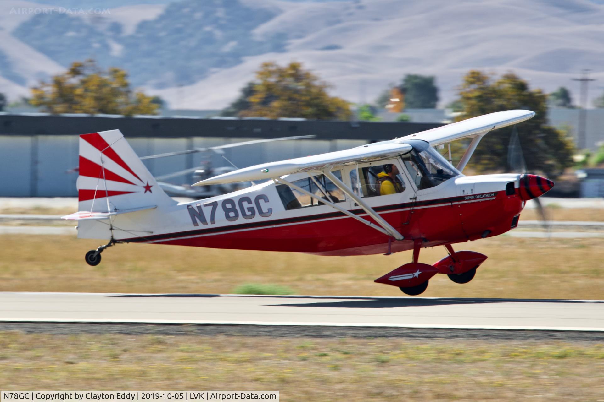N78GC, 2001 American Champion 8KCAB Super Decathlon C/N 892-2001, Livermore airport airshow California 2019.