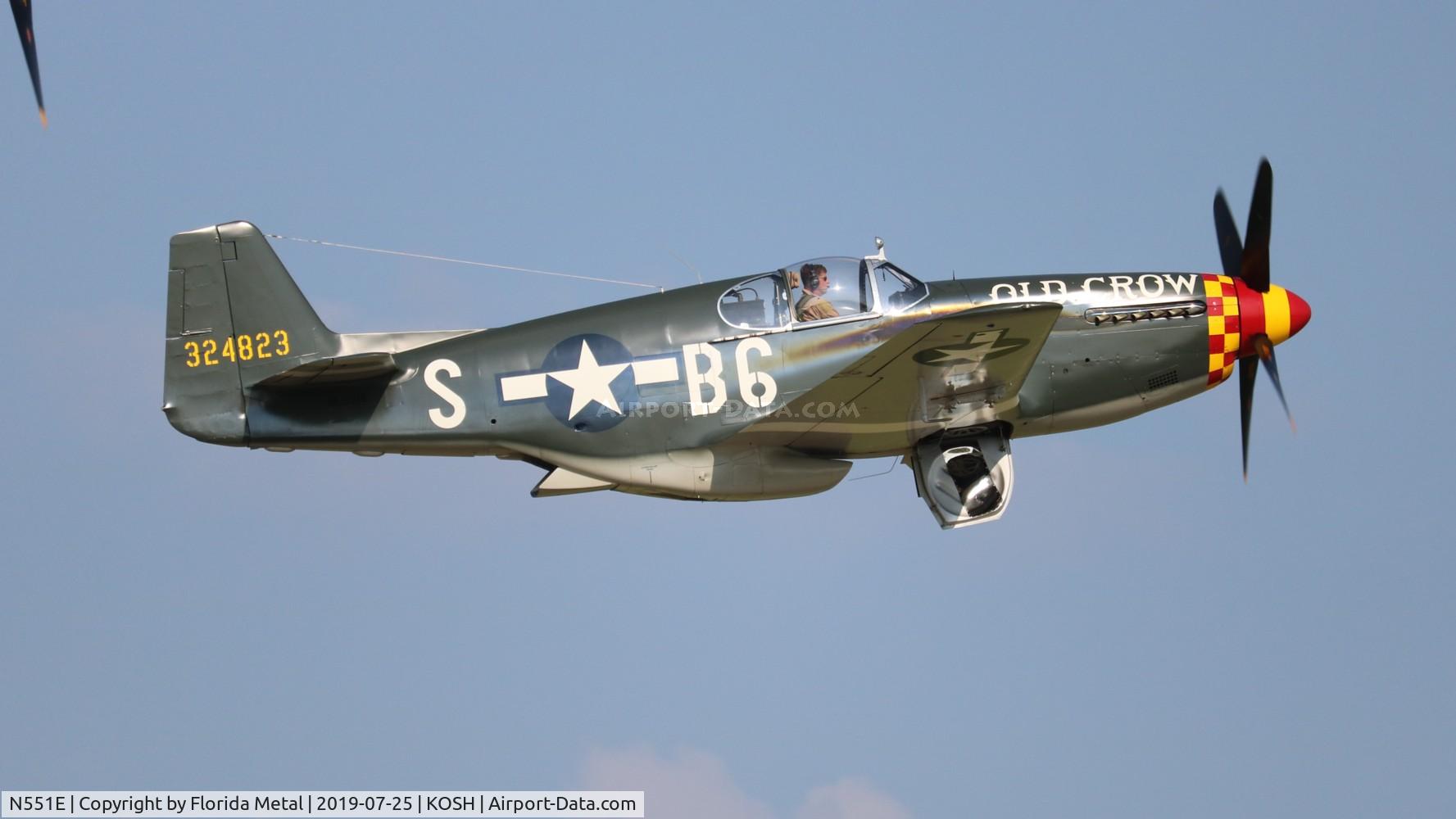 N551E, 1943 North American P-51B-1NA Mustang C/N 102-24700, Old Crow