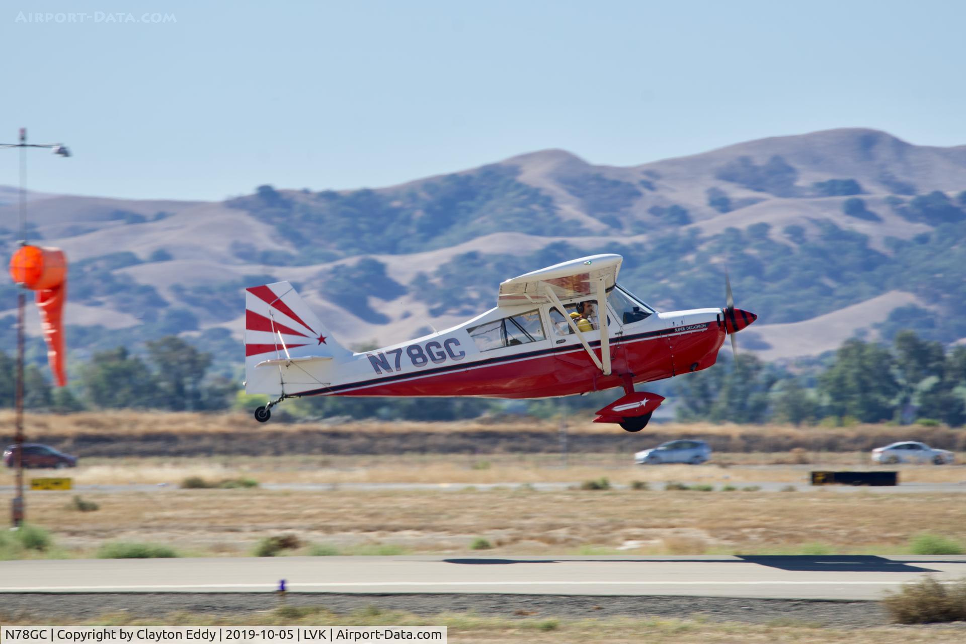 N78GC, 2001 American Champion 8KCAB Super Decathlon C/N 892-2001, Livermore airport airshow California 2019.