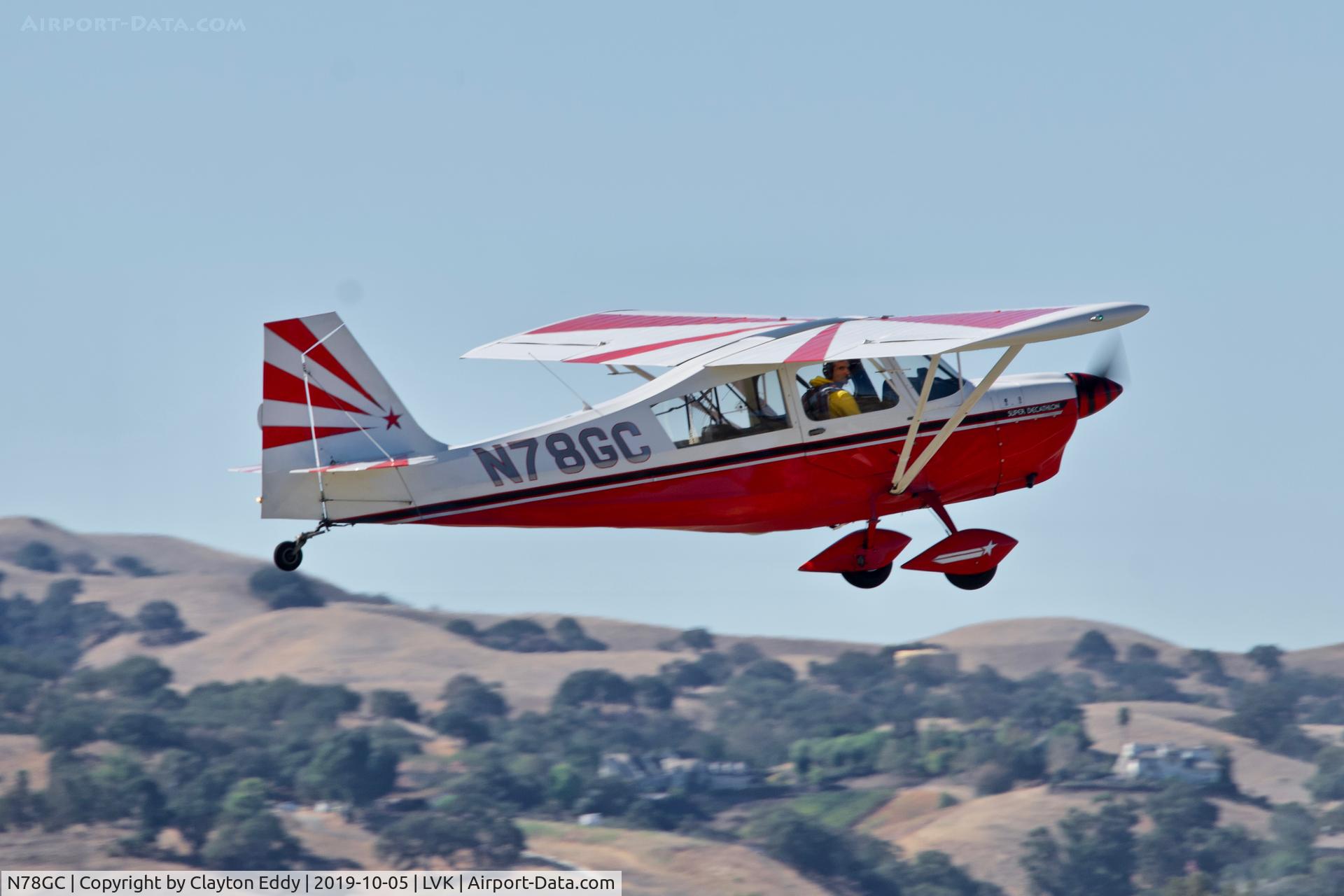 N78GC, 2001 American Champion 8KCAB Super Decathlon C/N 892-2001, Livermore airport airshow California 2019.